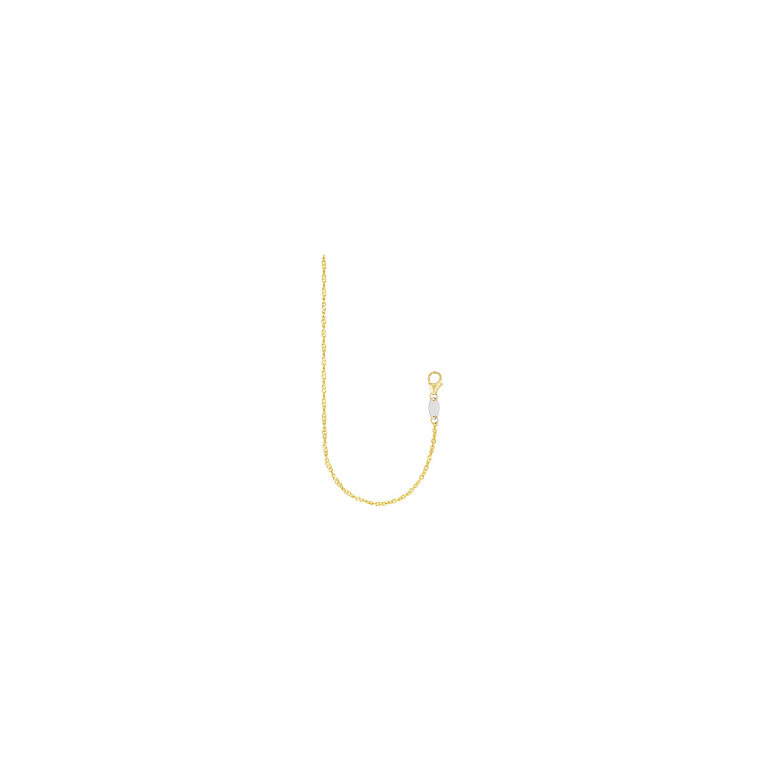 18" 10K Bonded Gold Singapore Chain