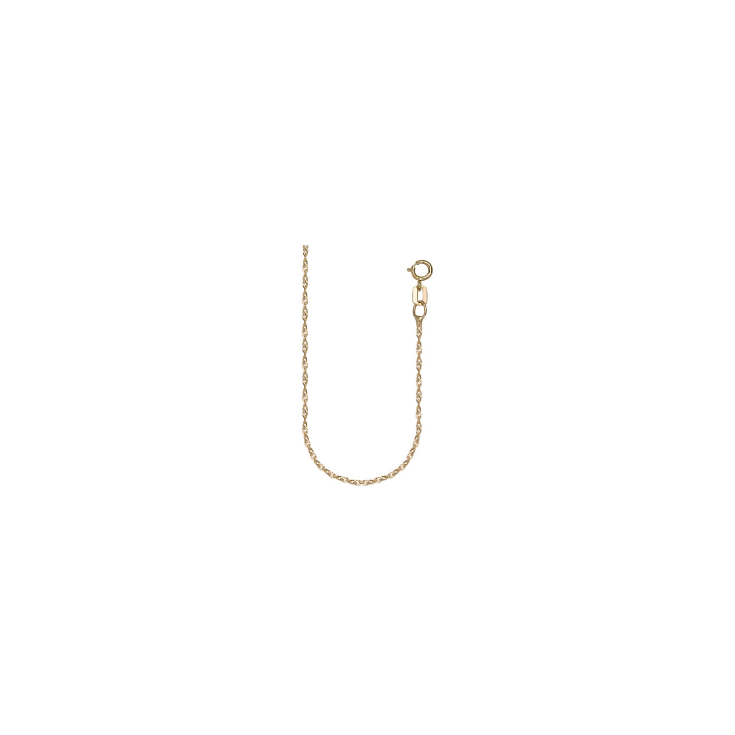 16" 10K Yellow Gold Singapore Chain