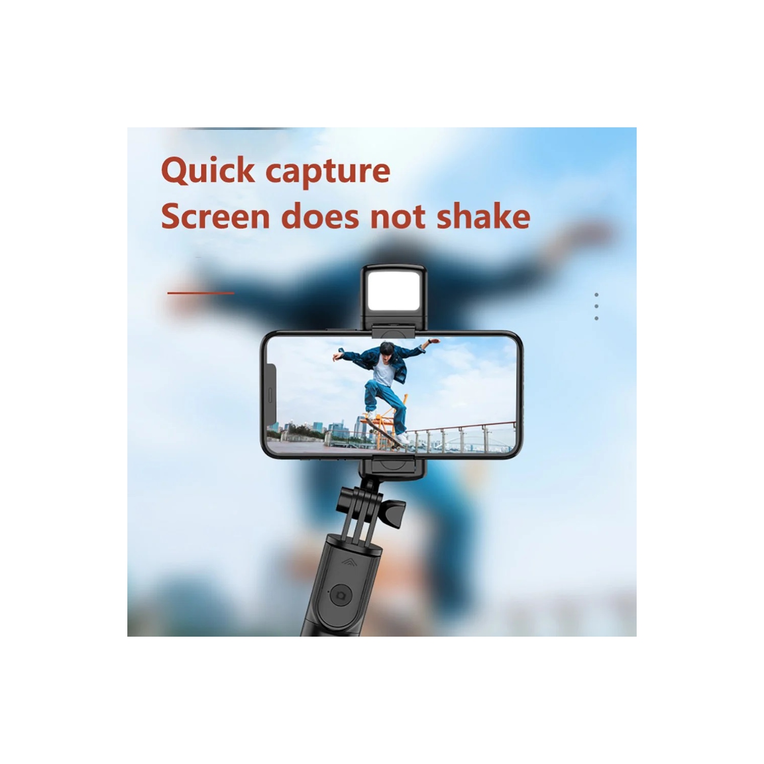 3-in-1 Selfie Stick Tripod with Rechargeable Fill Light & Wireless Remote – 360° Rotation, 10m Range, Foldable & Portable Stand for