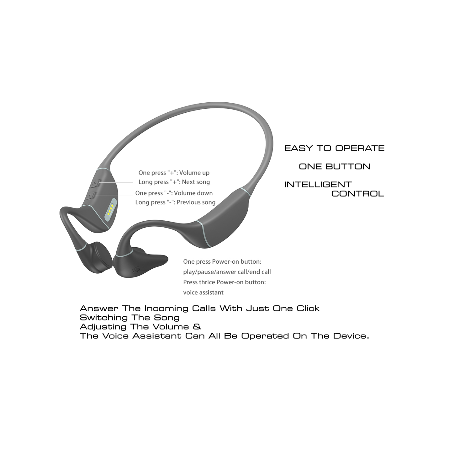 Seahorse + Bone Conduction Wireless Headphones