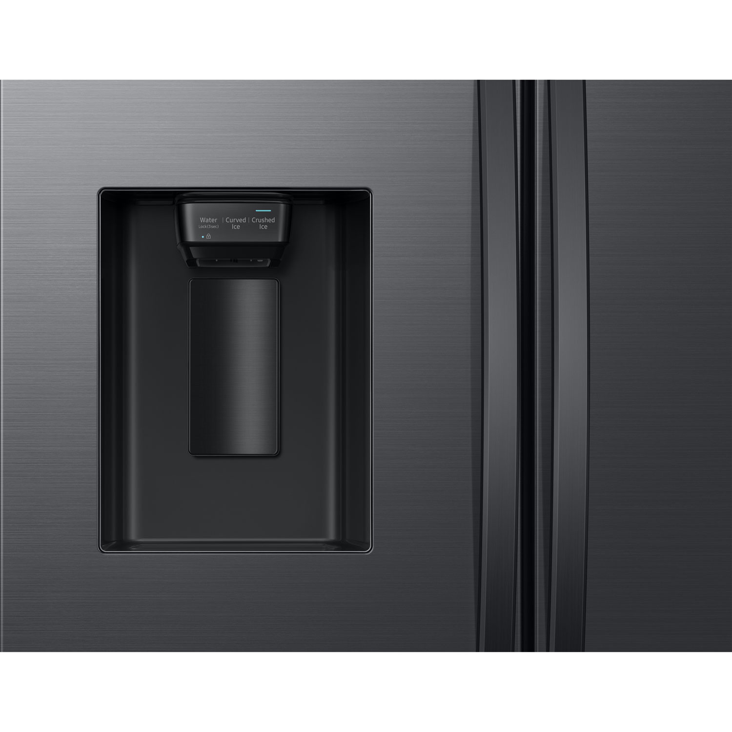 Réfrigérateur à deux portes de 30,5 pi³ et 36 po avec distributeur d'eau et de glaçons de Samsung - Inox noir