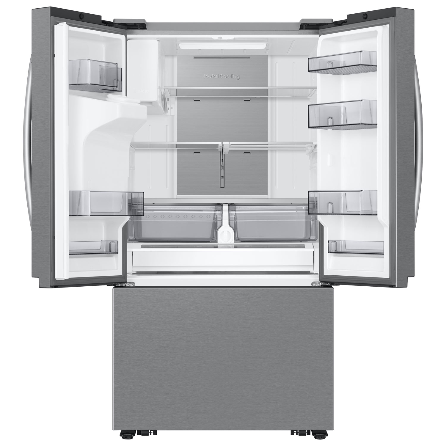 Samsung 36" 25.5 Cu. Ft. French Door SpaceMax Counter Depth Refrigerator w/ Water & Ice Dispenser - Stainless