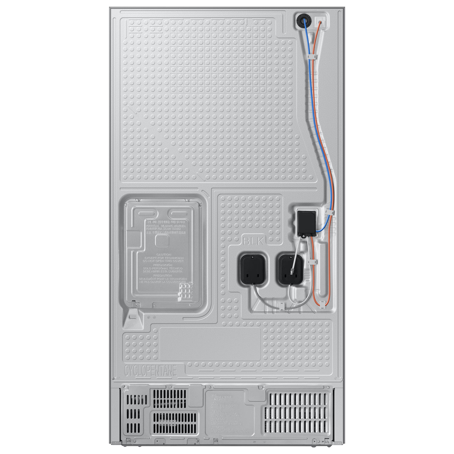 Réfrigérateur à deux portes de 30 pi³ et 36 po avec distributeur d'eau et de glaçons de Samsung - Inox