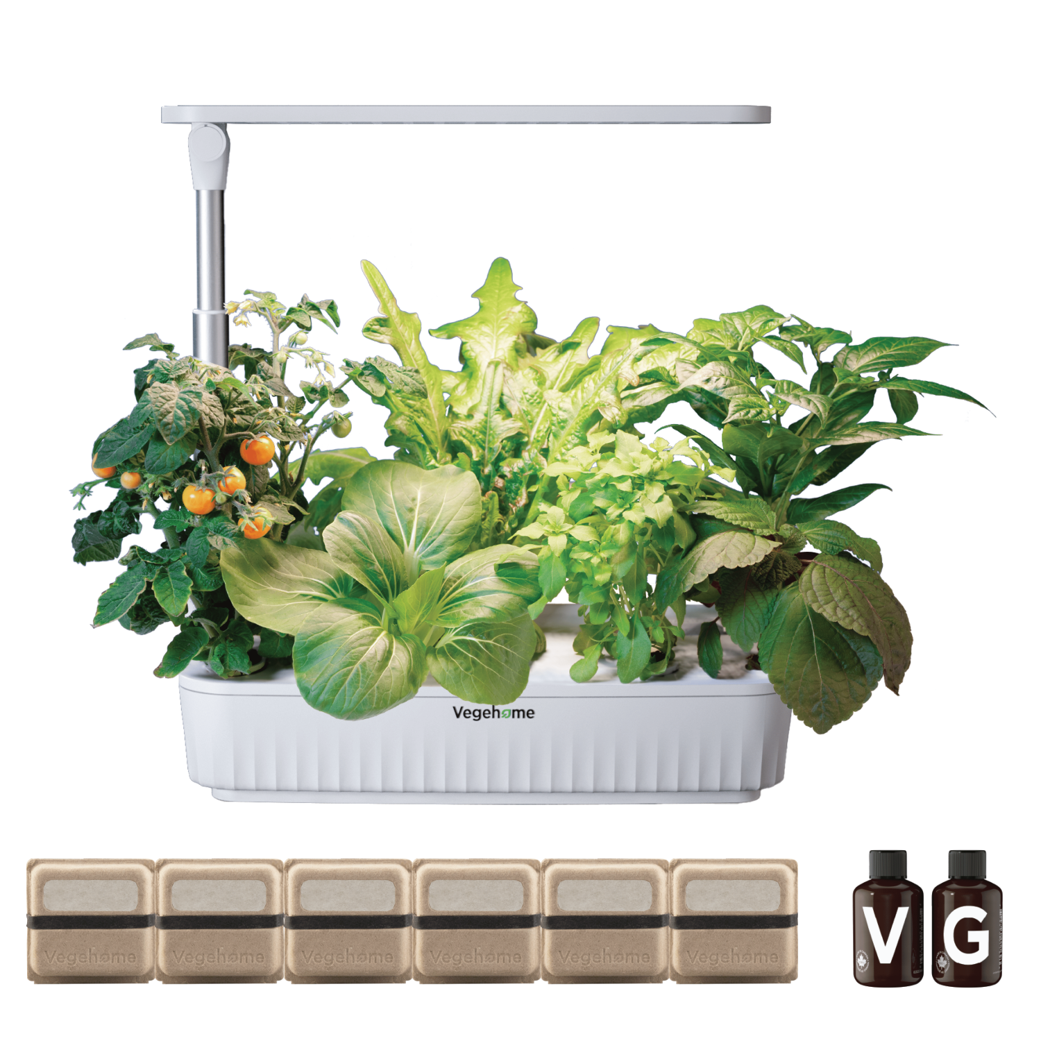Jardin d'intérieur hydroponique Vegehome jardin Pro avec trousse de démarrage de 12 capsules