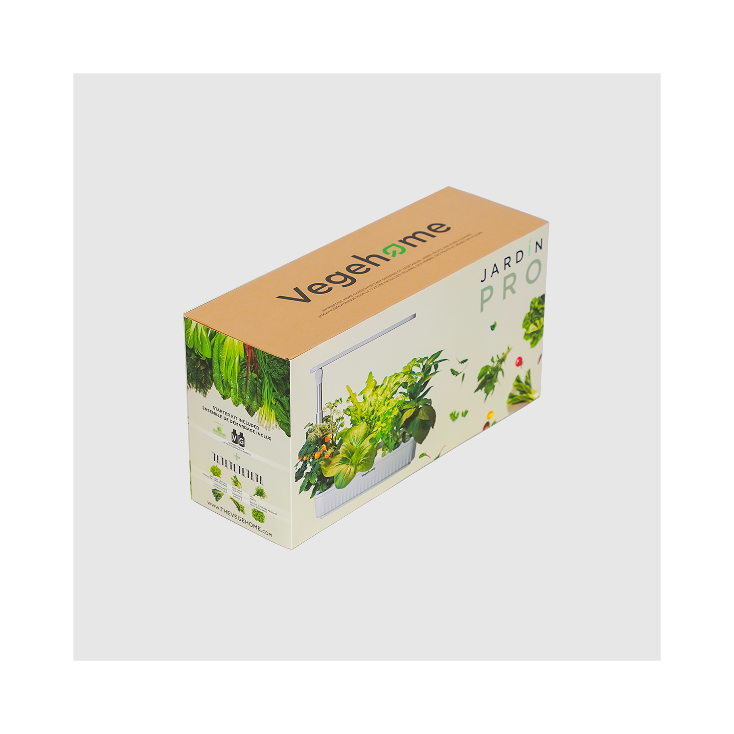 Jardin d'intérieur hydroponique Vegehome jardin Pro avec trousse de démarrage de 12 capsules