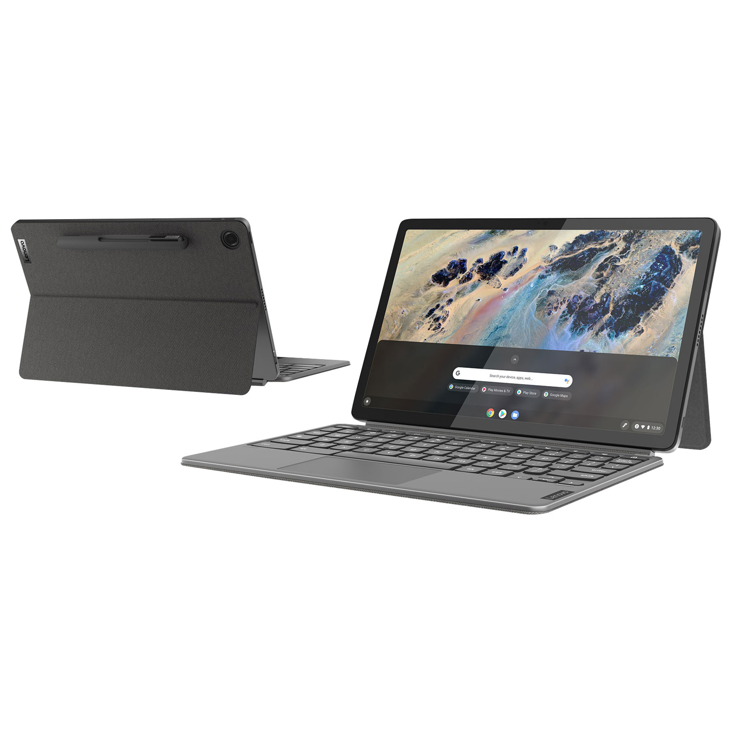 Tablette ChromeOS IdeaPad Duet 3 de 128 Go de Lenovo avec clavier - Gris tempête - Exclusivité de Best Buy