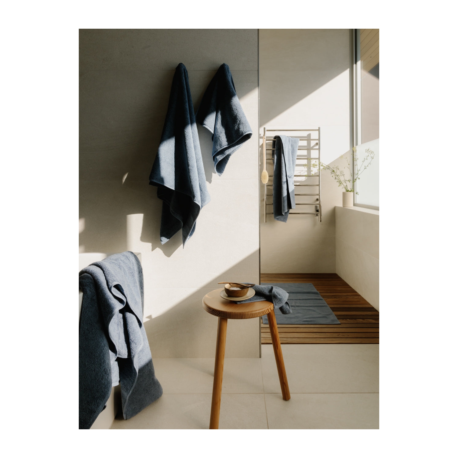 Ensemble de serviettes de bain biologiques - 6 pièces - coton certifié Fairtrade et GOTS Organic