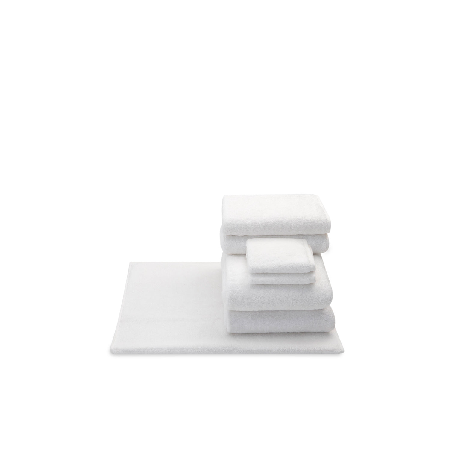 Ensemble de serviettes de bain bio avec tapis - Ensemble de 7 - coton biologique certifié Fairtrade et GOTS