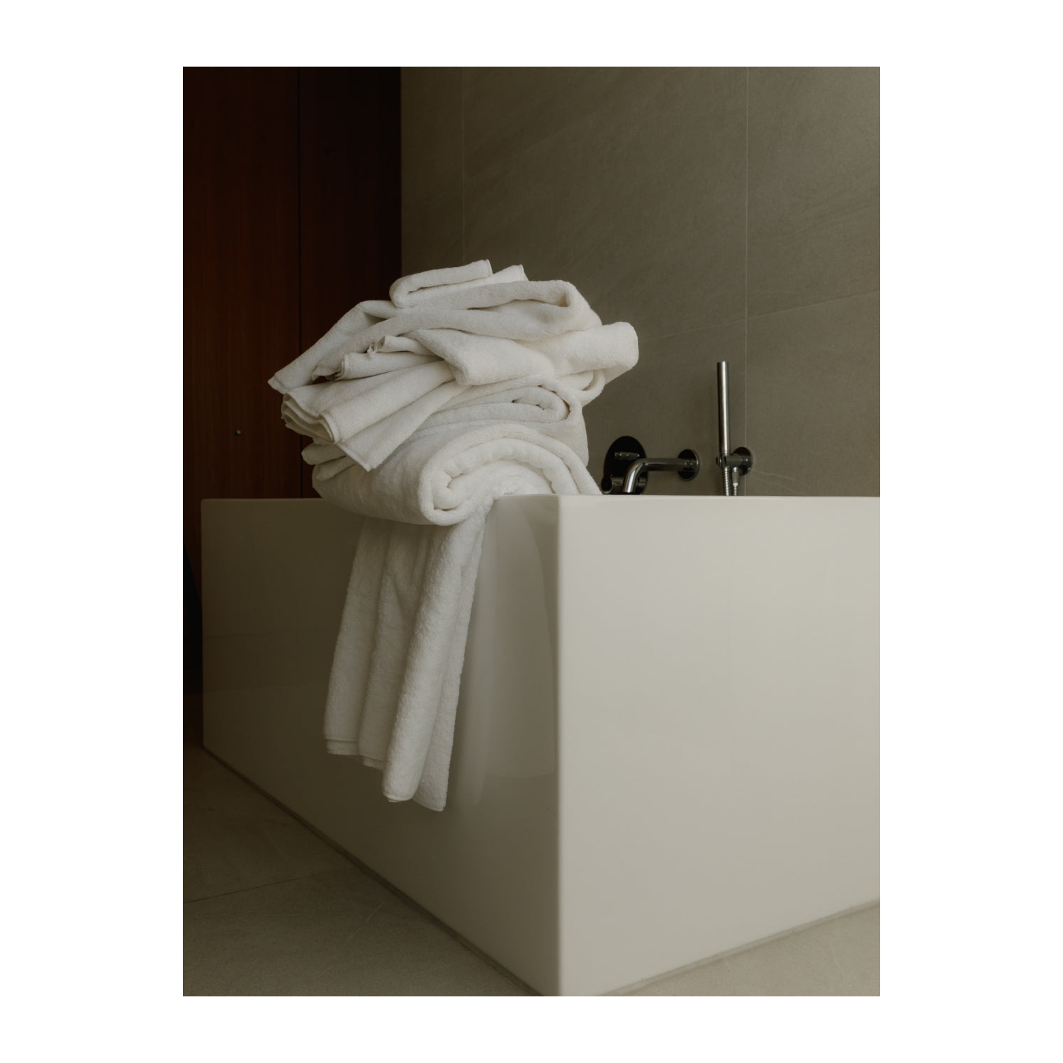 Ensemble de serviettes de bain bio avec tapis - Ensemble de 7 - coton biologique certifié Fairtrade et GOTS