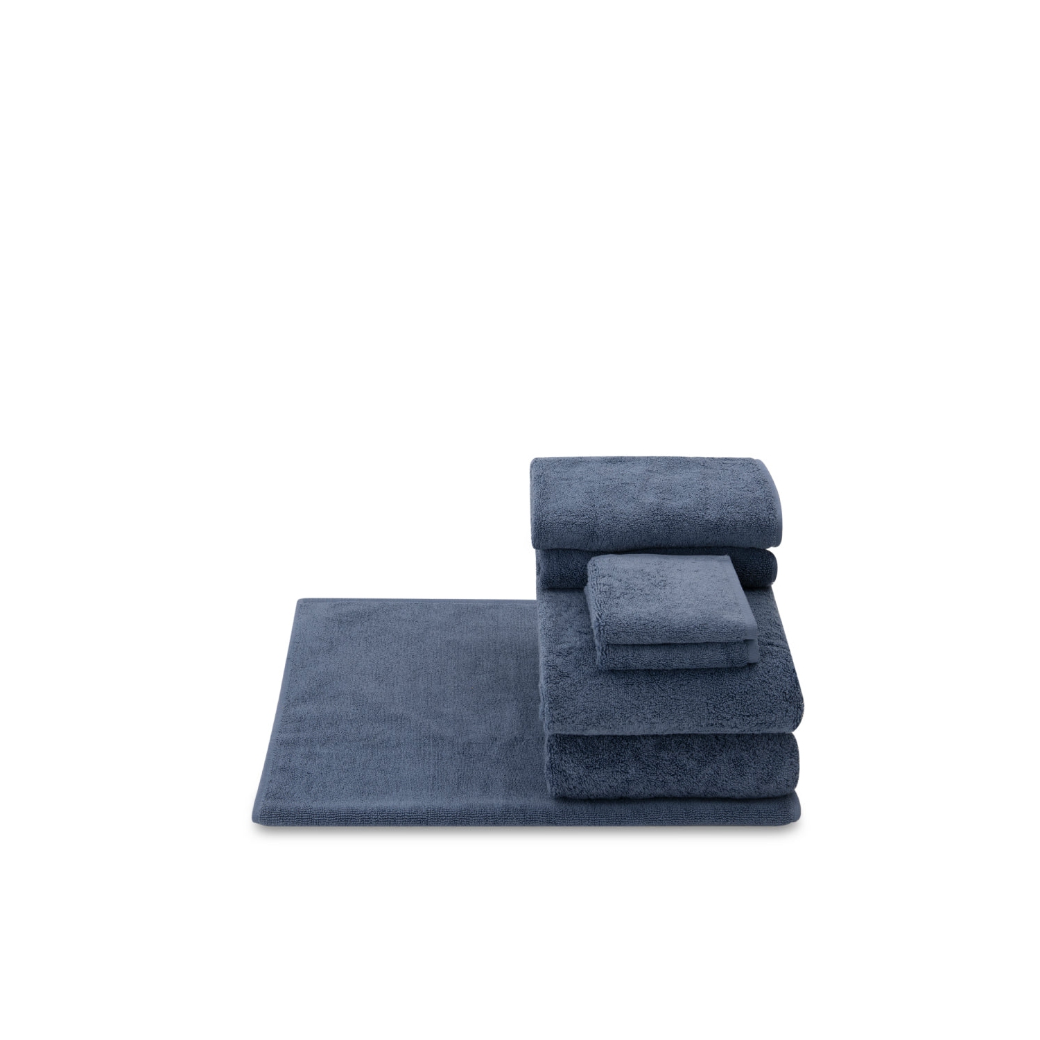 Ensemble de serviettes de bain Oganic avec tapis - Ensemble de 7 - coton biologique certifié Fairtrade et GOTS