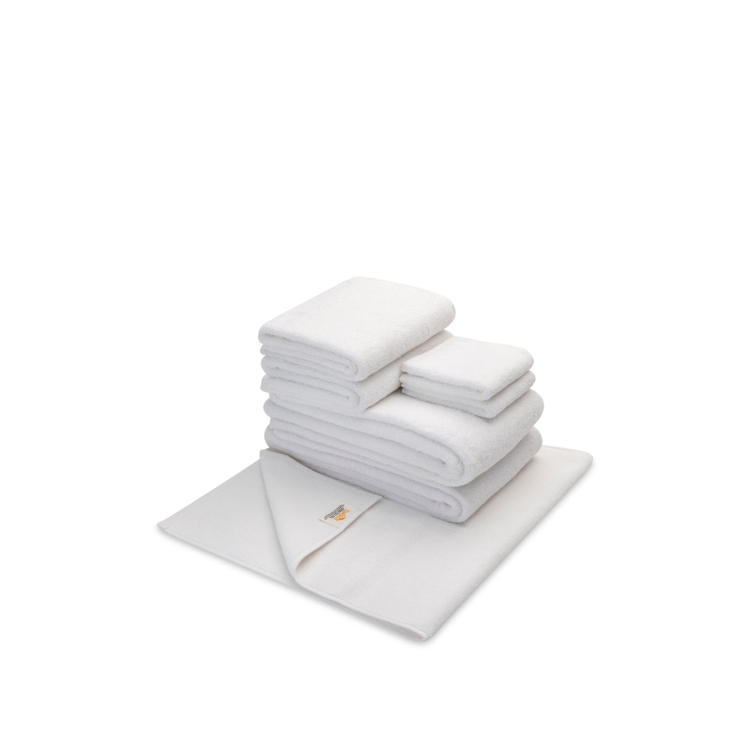 Ensemble de draps de bain biologique avec tapis - 7 pièces - Fairtrade certifié et coton biologique GOTS