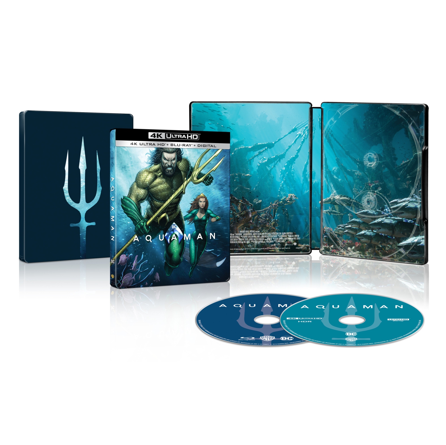 Aquaman [SteelBook] [Includes Digital Copy] [4K Ultra HD Blu-ray/Blu-ray] [Only @ Best Buy]