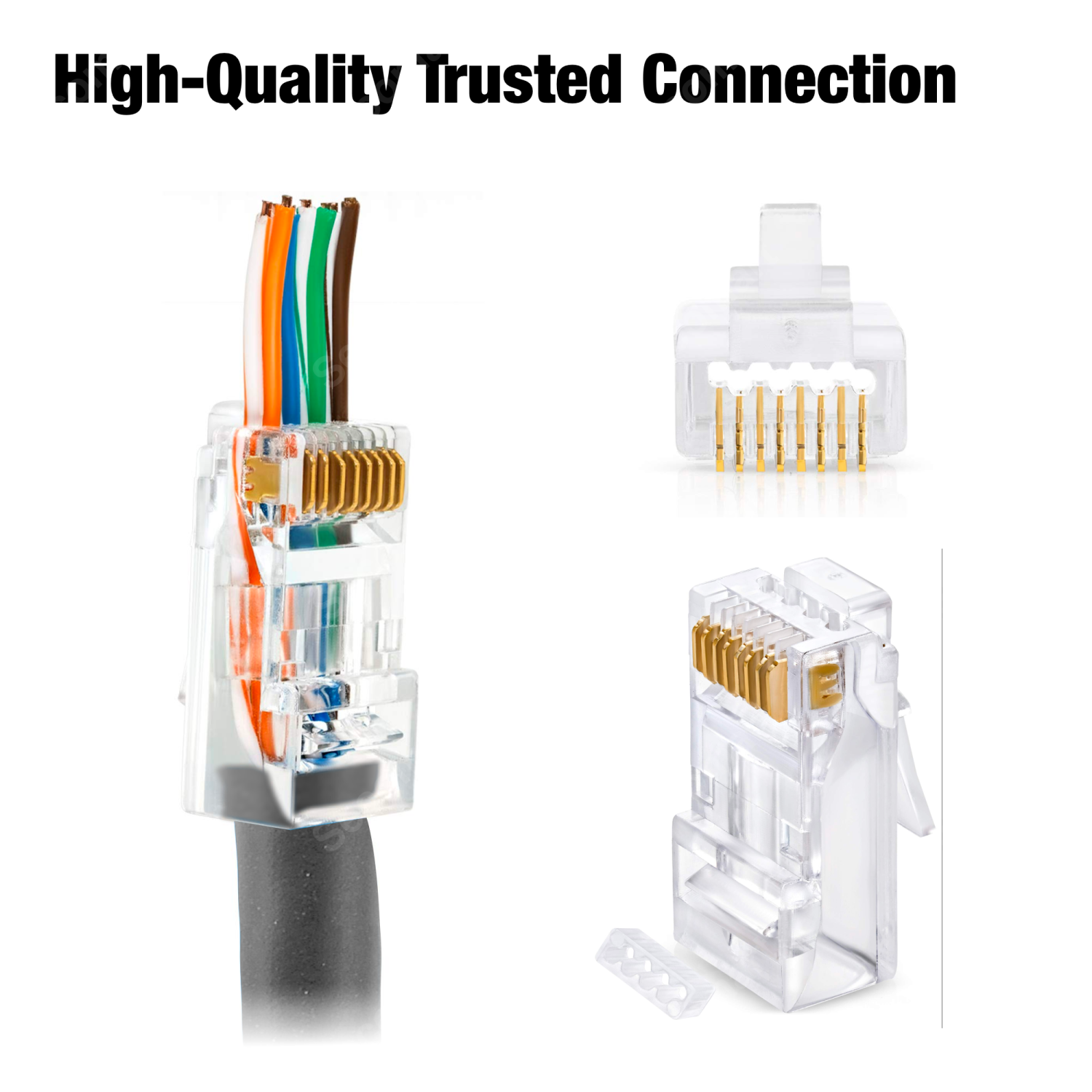 Ethernet Cable Cat5e 7ft Network Cable x5 Pack Patch Cord LAN Wire, High-Speed PoE RJ45 Internet Cable Cat5e - Gray - 7 Feet - 2 Meter
