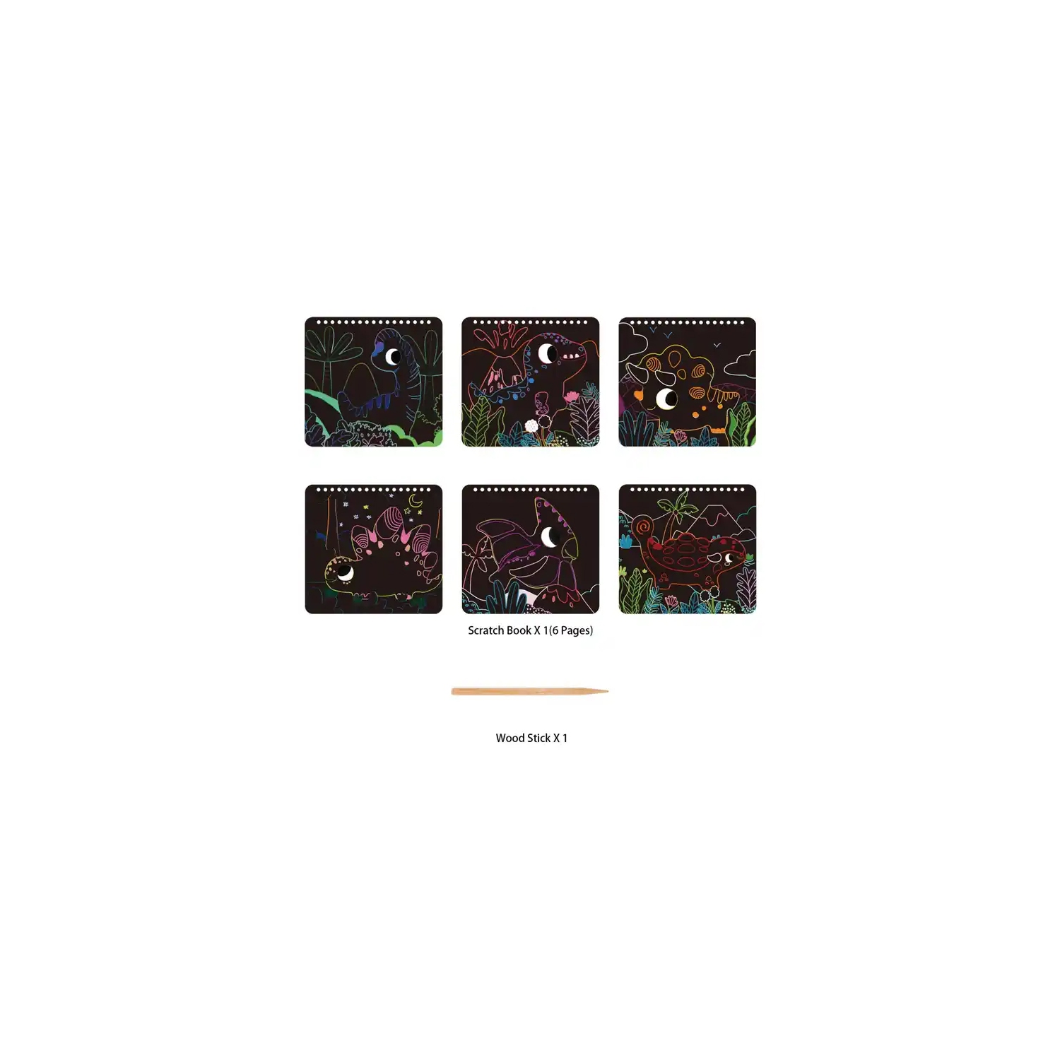 TOOKYLAND – blocs d’art à gratter – Party Favors et Paper Crafts, pour enfants de 3 ans et plus