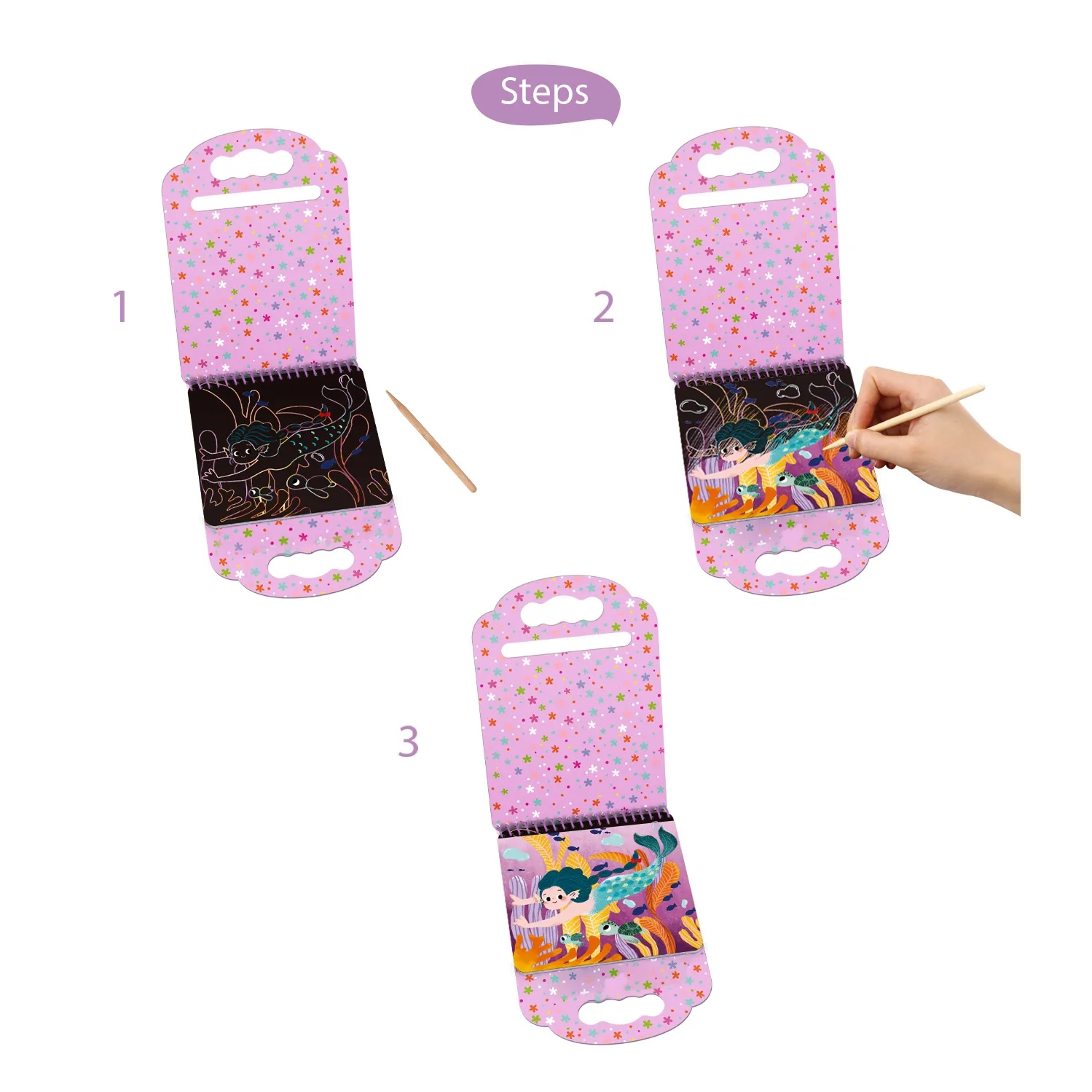 TOOKYLAND – blocs d’art à gratter – Party Favors et Paper Crafts, pour enfants de 3 ans et plus