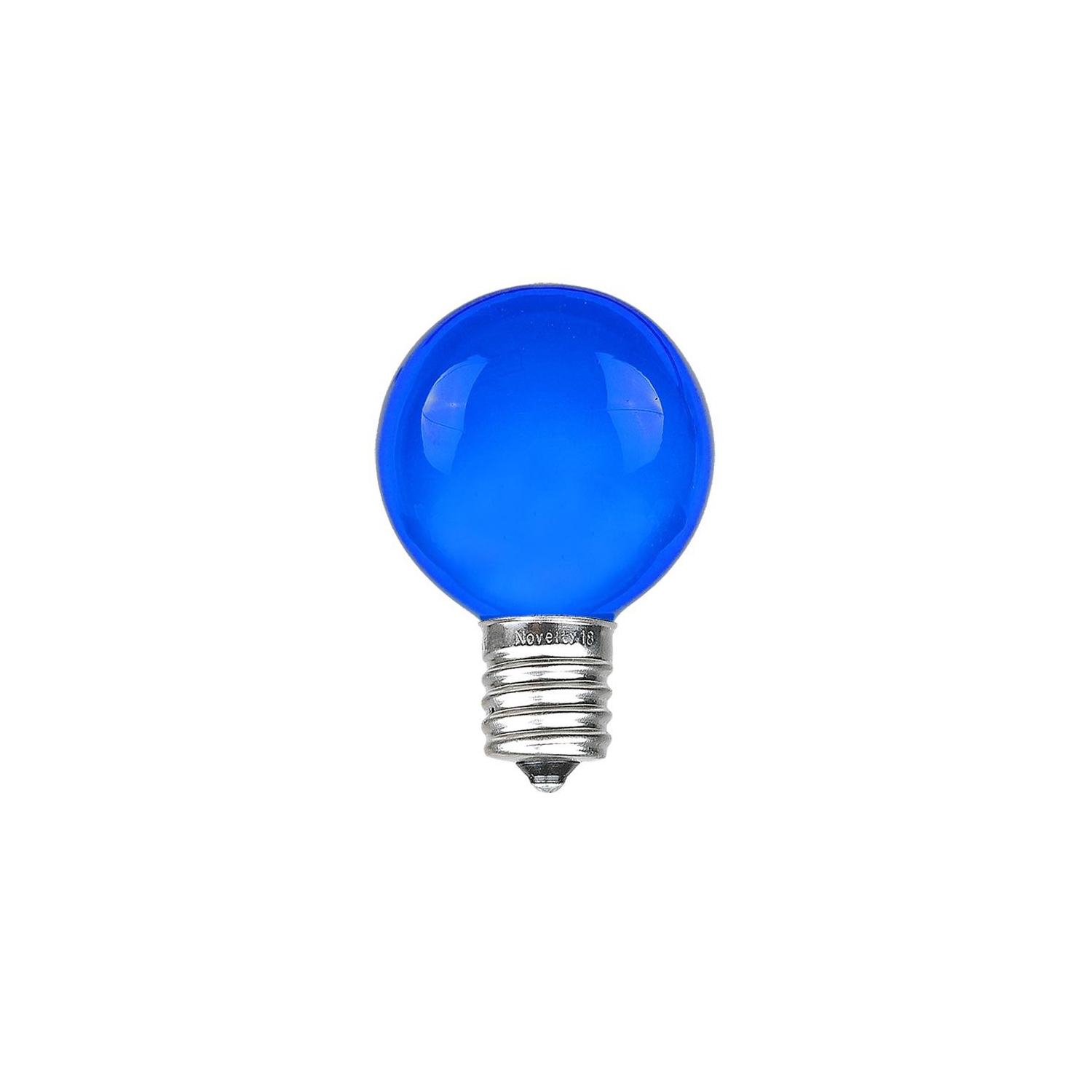 Novelty Lights 25 Pack G30 Outdoor Globe Replacement Bulbs, C7/E12 Candelabra Base, 5 Watt