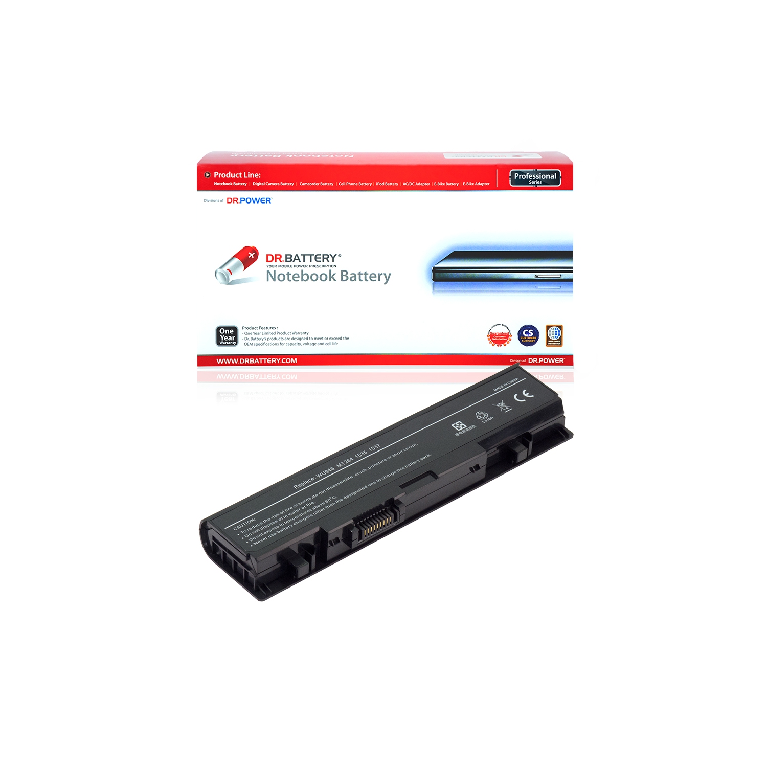 DR. BATTERY Dell Studio 1535 1536 1537 1555 1557 1558 Replacement Laptop Battery [11.1V / 49Wh] **Free Shipping**