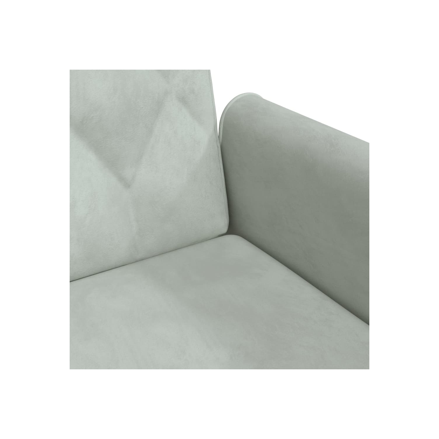 vidaXL Sofa Bed with Armrests Light Grey Velvet