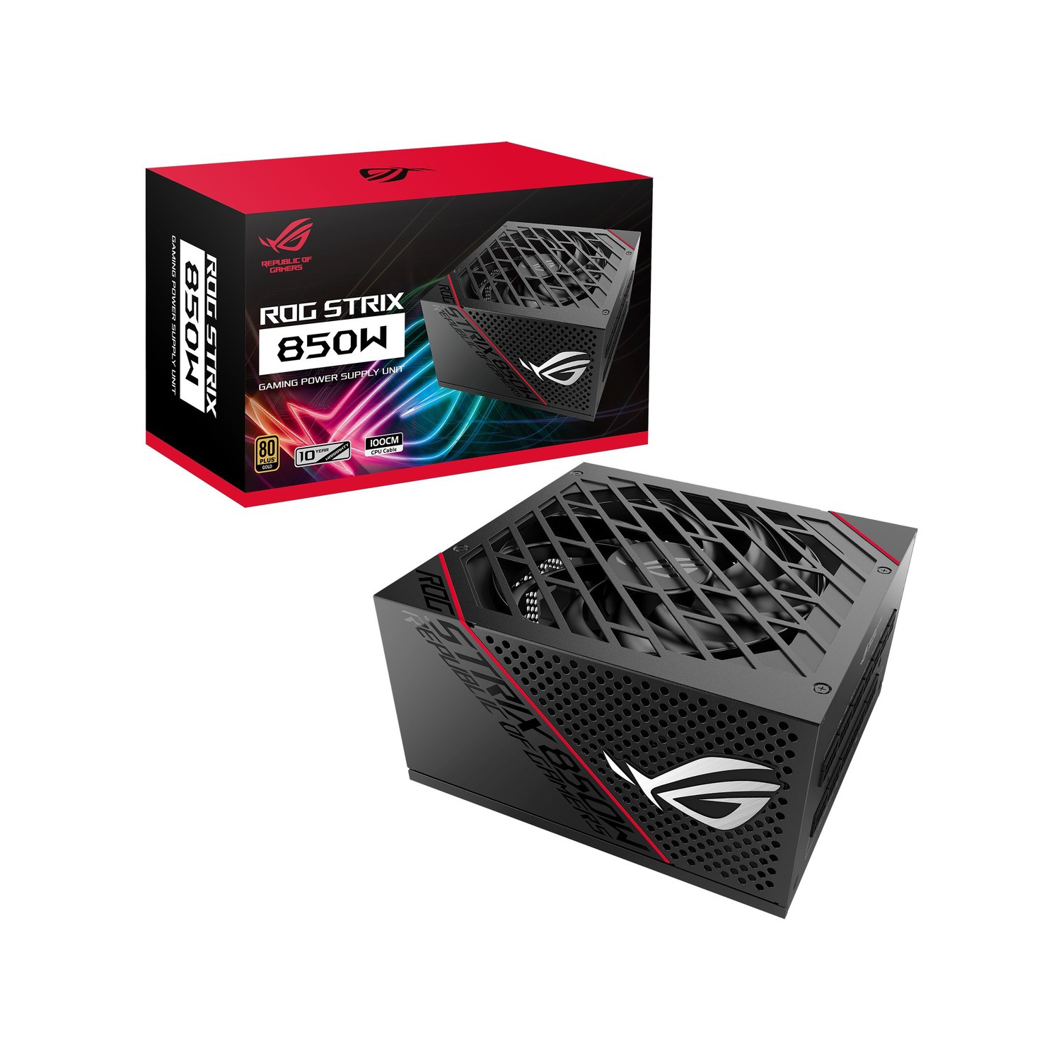 Bloc d'alimentation ROG Strix 850&nbsp;W Gold d'ASUS – Entièrement modulaire