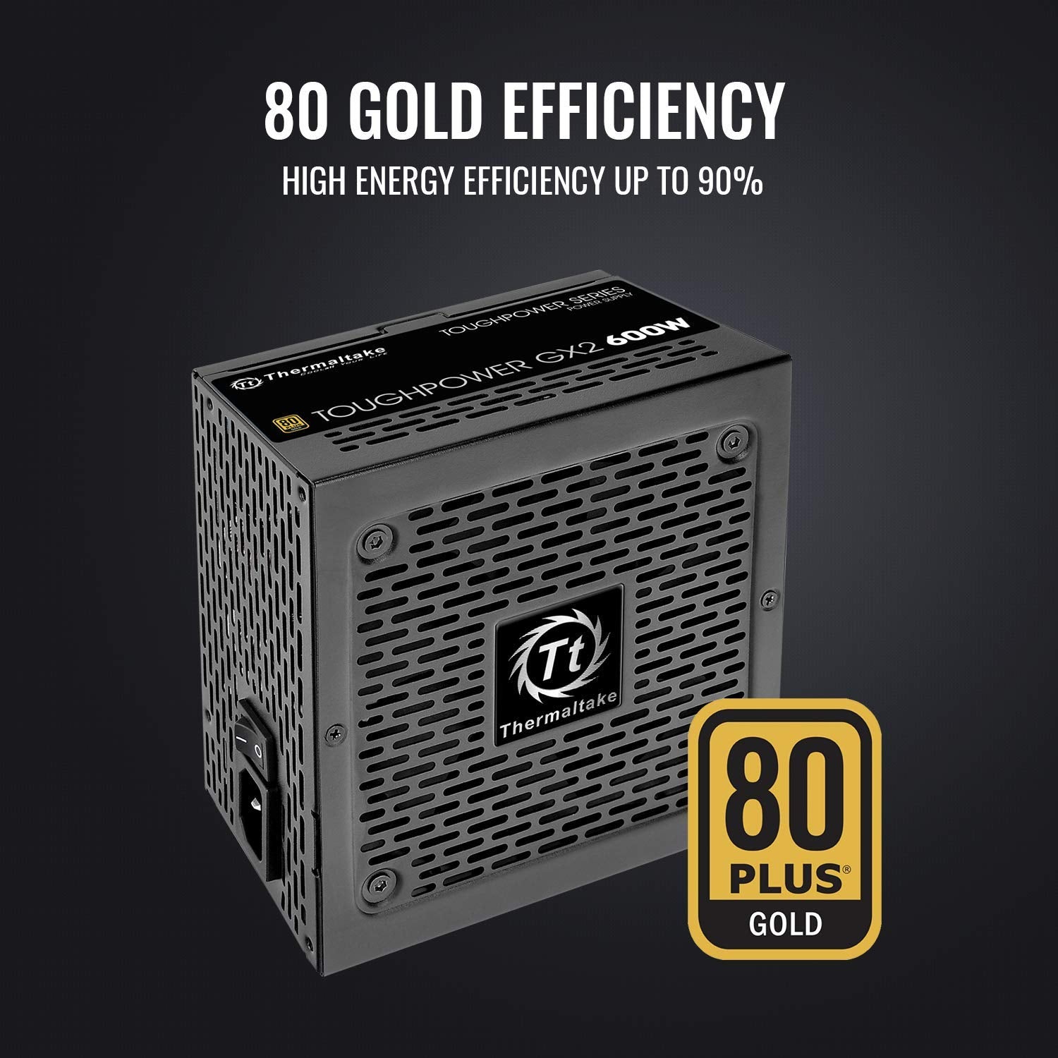 Toughpower GX2 80+ Gold 600 W SLI/Crossfire Ready Continuous Power ATX 12 V V2,4/EPS V2,92 W non modulaire de Thermaltake.