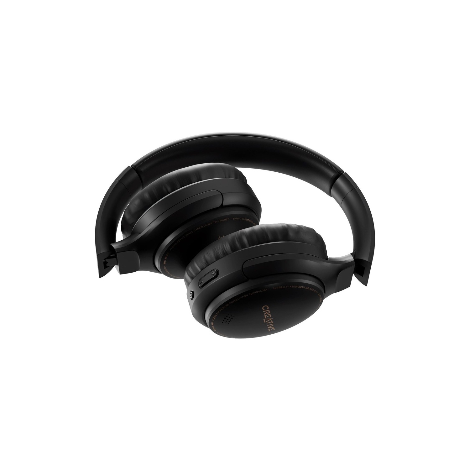 Creative Labs Over-ear Active Noise Cancelling Bluetooth 5.0 Headsets with Mic - Black