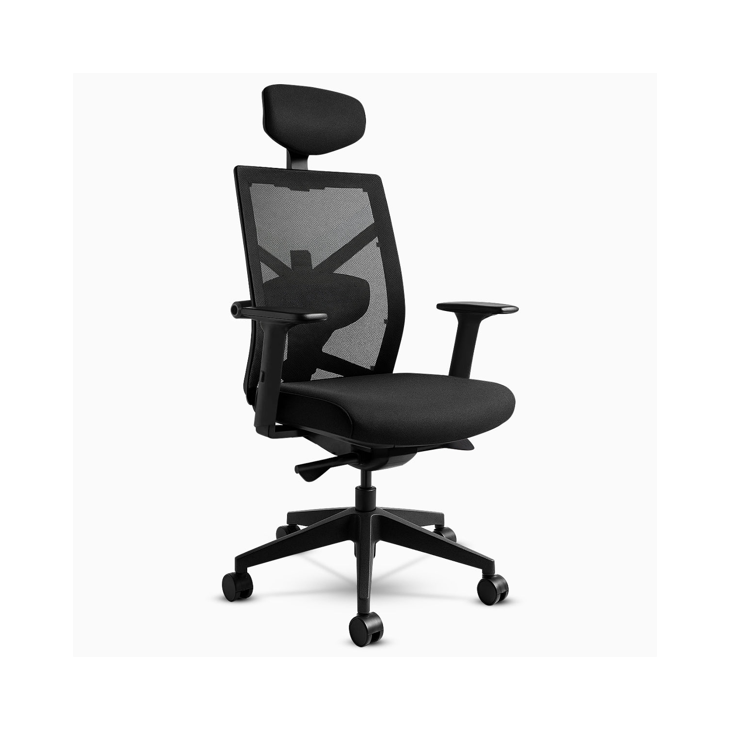 Desky Elite Ergonomic Chair with Headrest - Fully Adjustable Mesh Office Chair