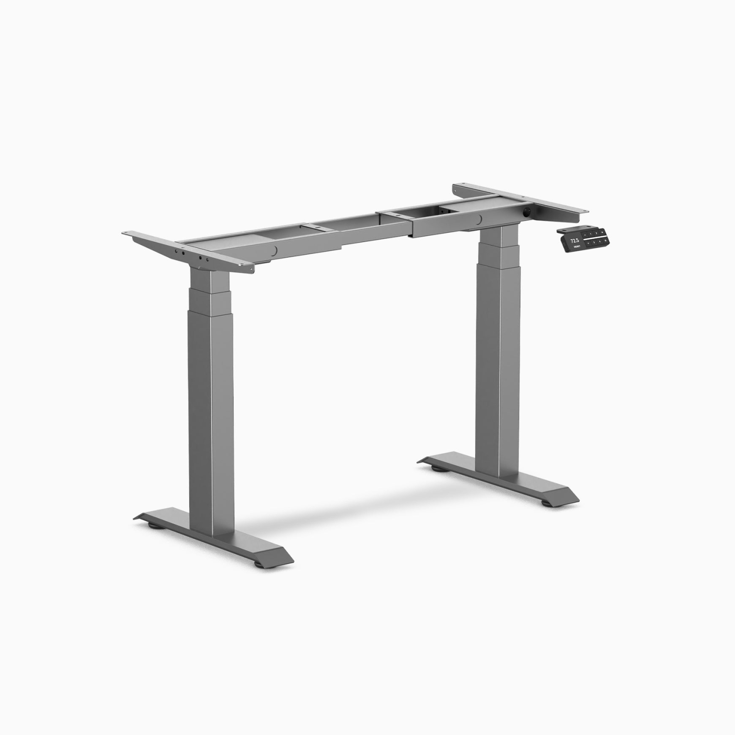 Desky Dual Mini Sit-Stand Desk Frame – Dual-Motor, Compact Sit-Stand, Height Range up to 49.2 in - Matte Black