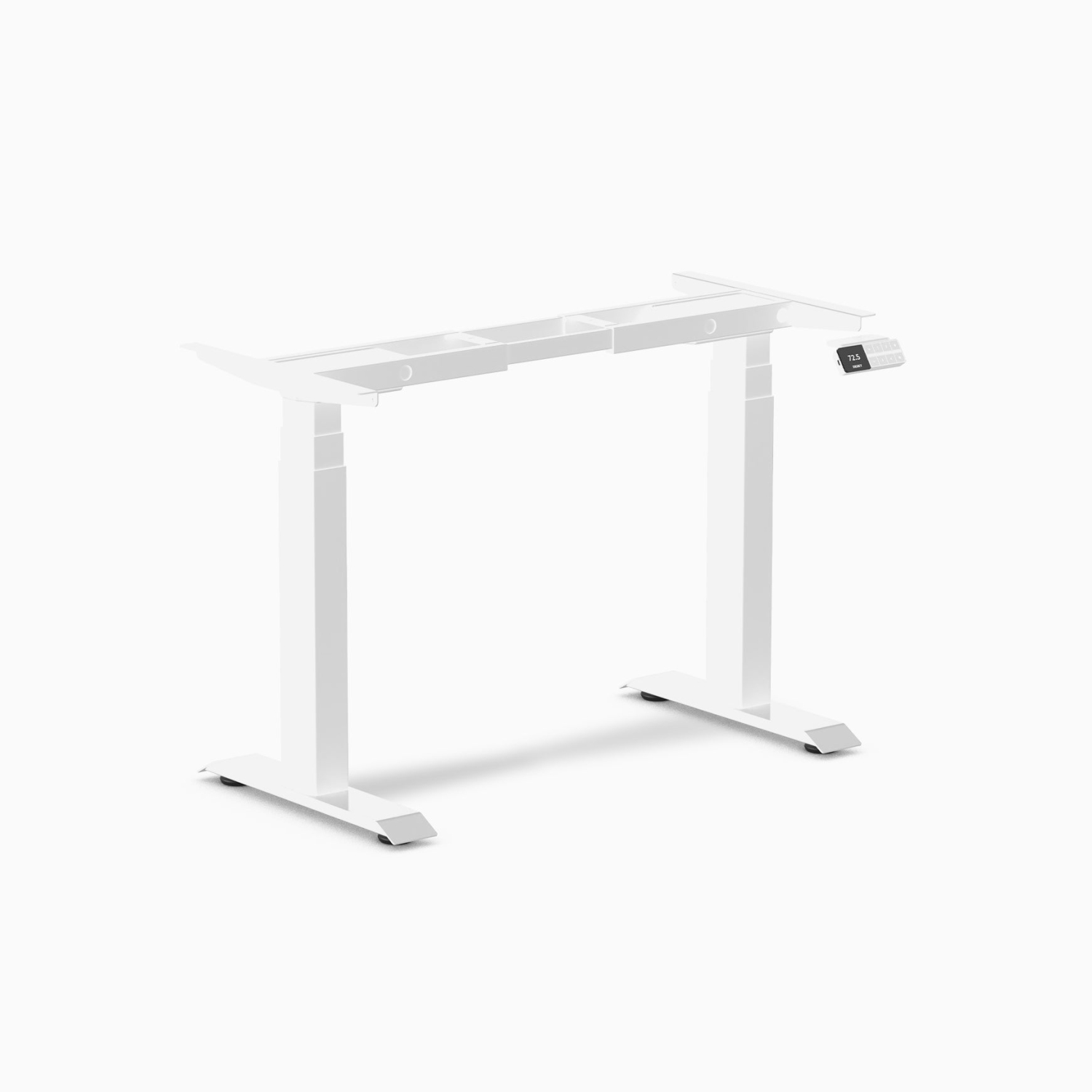 Desky Dual Mini Sit-Stand Desk Frame – Dual-Motor, Compact Sit-Stand, Height Range up to 49.2 in - Matte Black