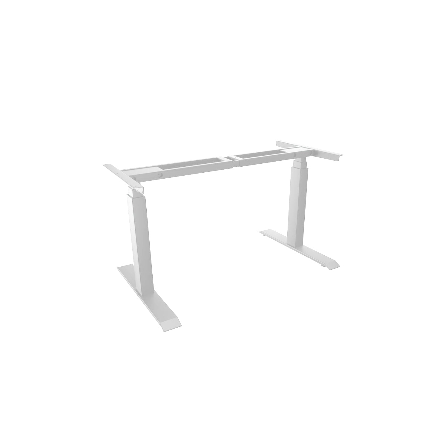 Desky Dual Mini Sit-Stand Desk Frame – Dual-Motor, Compact Sit-Stand, Height Range up to 49.2 in - Grey