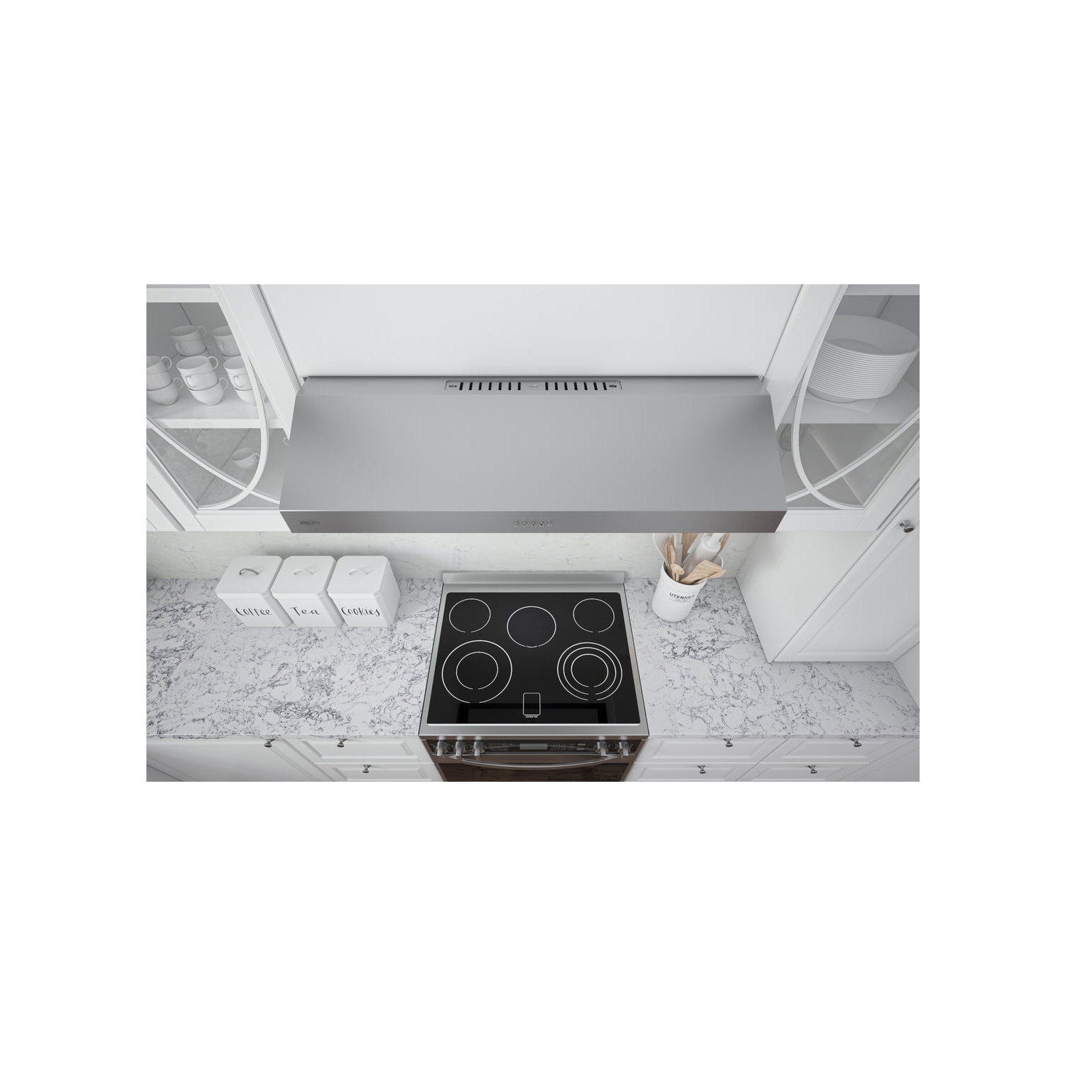 Ancona Slim S3D 30" 325 CFM Non-vented Stainless Steel Under Cabinet Range Hood&nbsp;&nbsp;