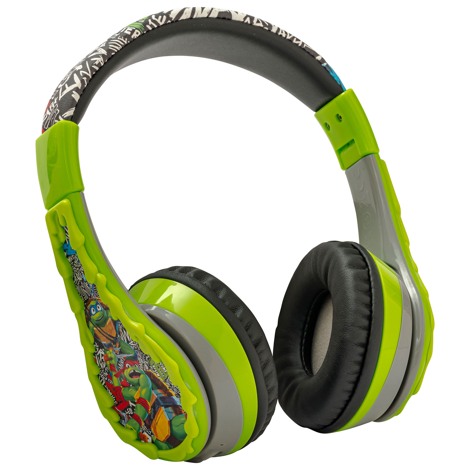 Casque d'écoute Bluetooth de tortues pour enfants de KIDdesigns - Vert