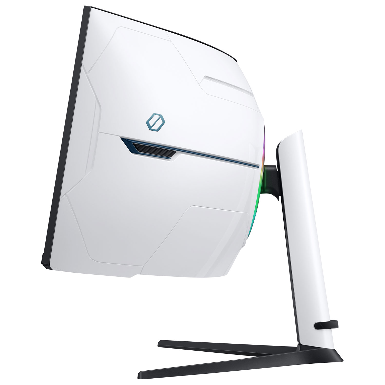 Moniteur jeu incurvé FreeSync DEL AV Ultra HD 8K GTG 1 ms 240 Hz 57 po de Samsung - Noir/Blanc