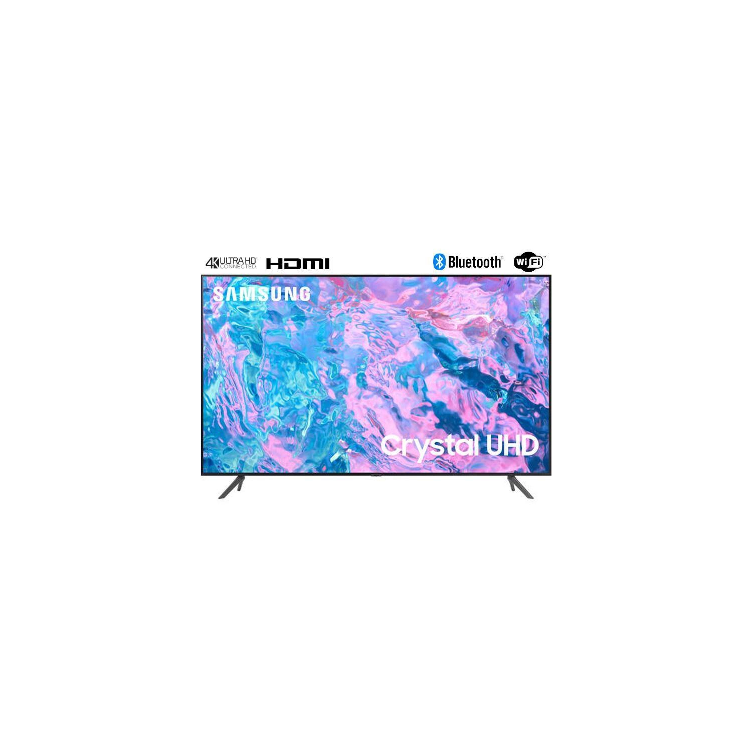 Samsung 65" 4K UHD HDR LED Tizen Smart TV (UN65CU7000FXZC) - 2023 - Titan Grey Open Box 10/10 Condition W/ 1-Year Warranty