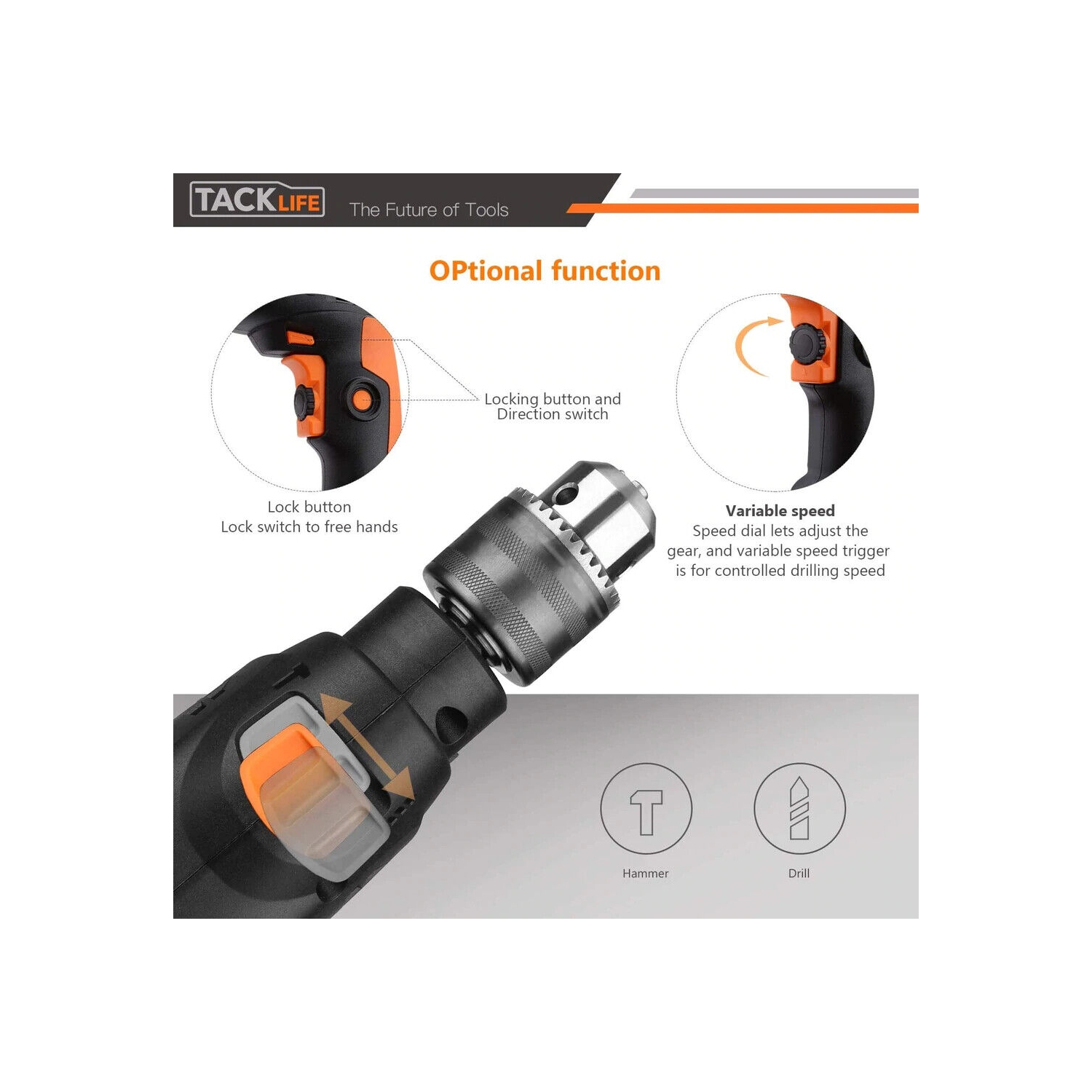 Tacklife impact drill pid01a sale