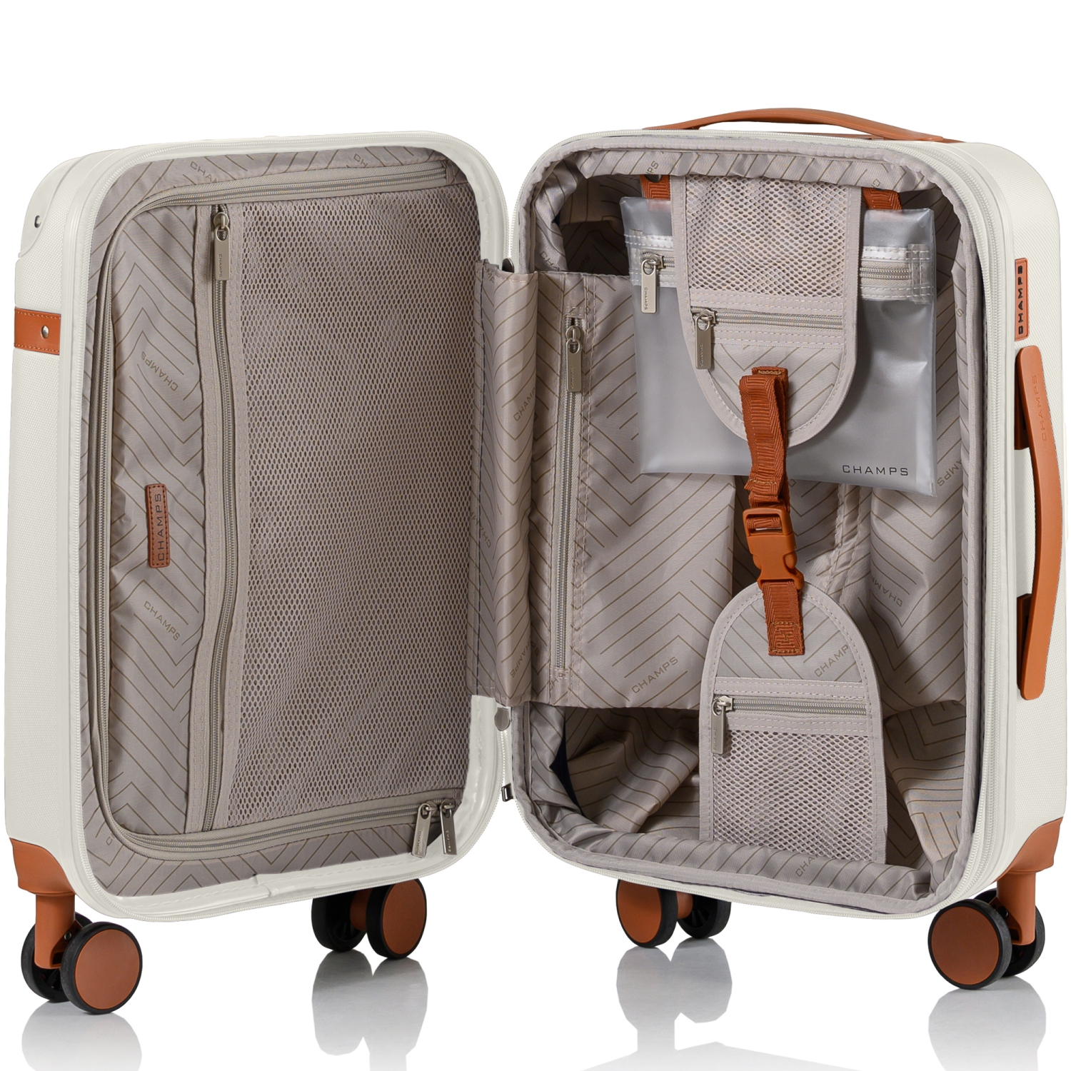 CHAMPS Vintage Collection Expandable Hardside Spinner Carry-on Case