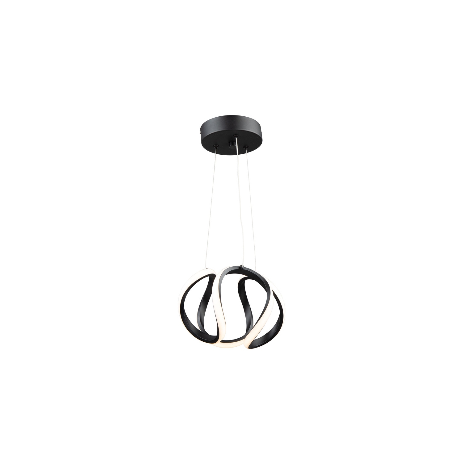 Mira 15W LED Pendant Black