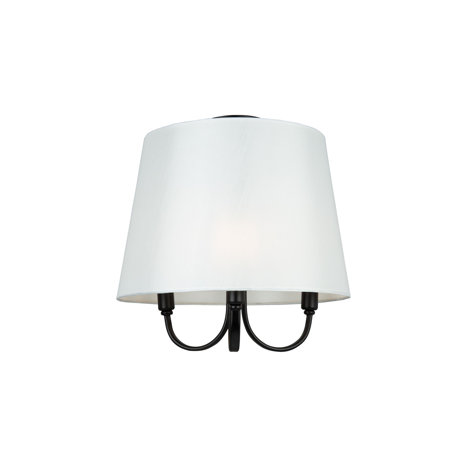 Rhythm 3 Light Semi-Flush Mount Black