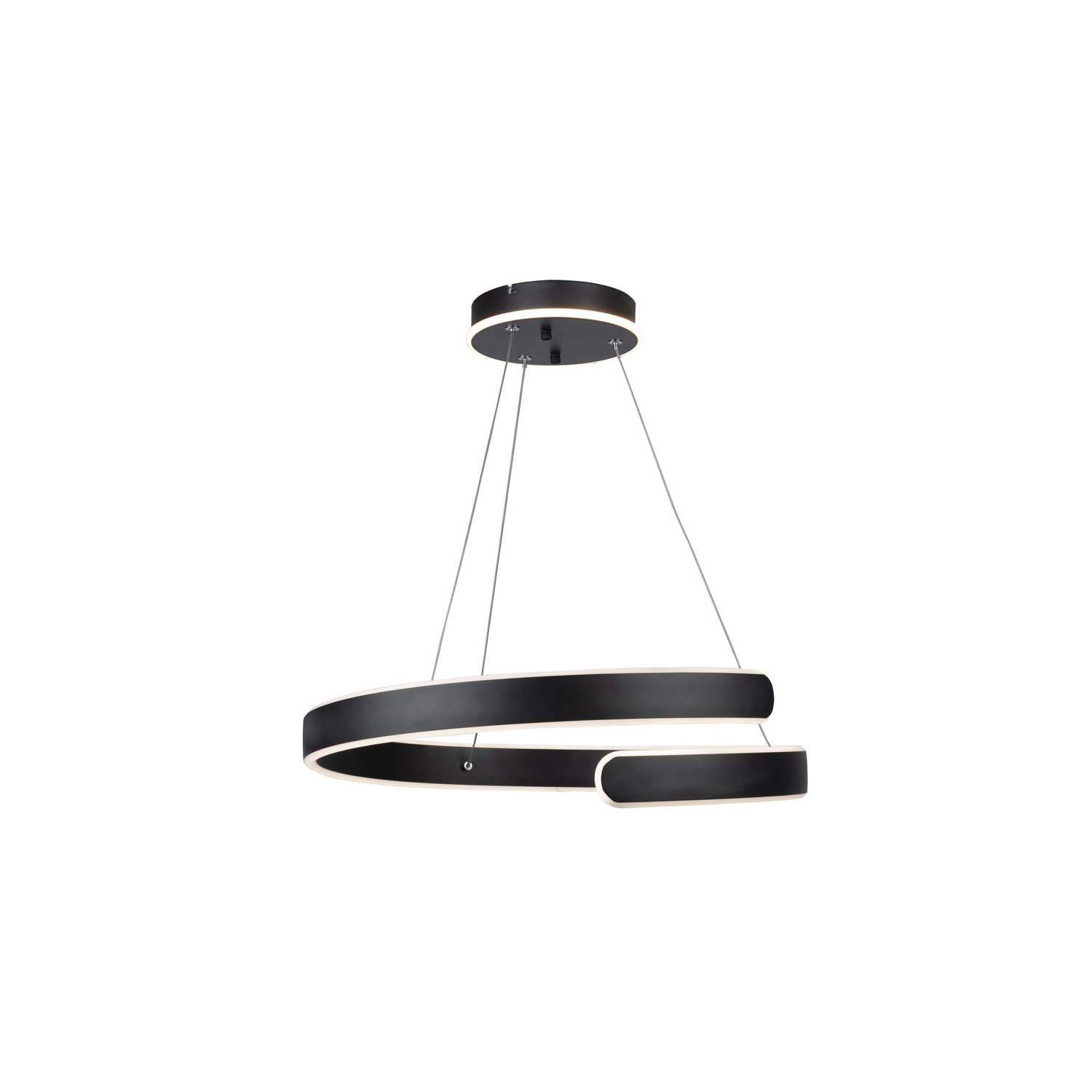 Sirius Collection Integrated LED Chandelier, Black