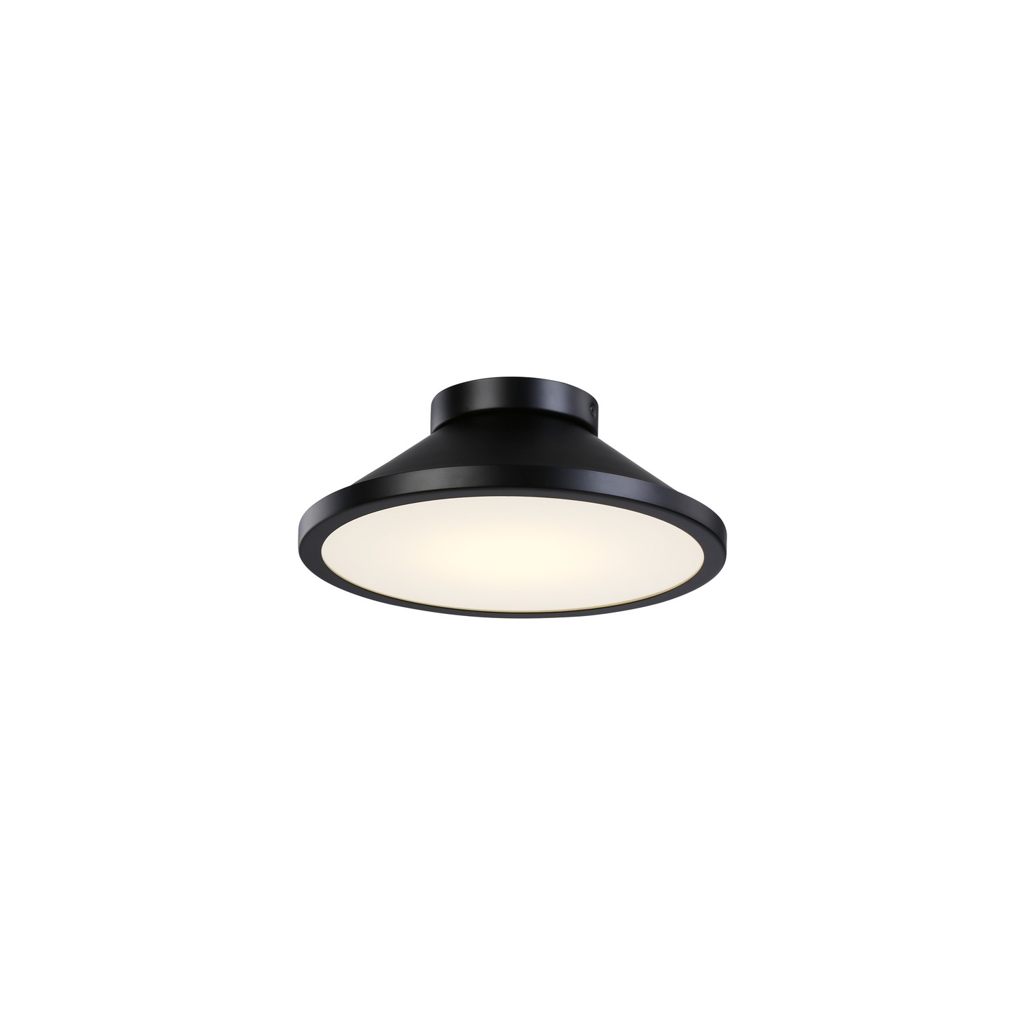 Lucida Collection Integrated LED Flush Mount, Black