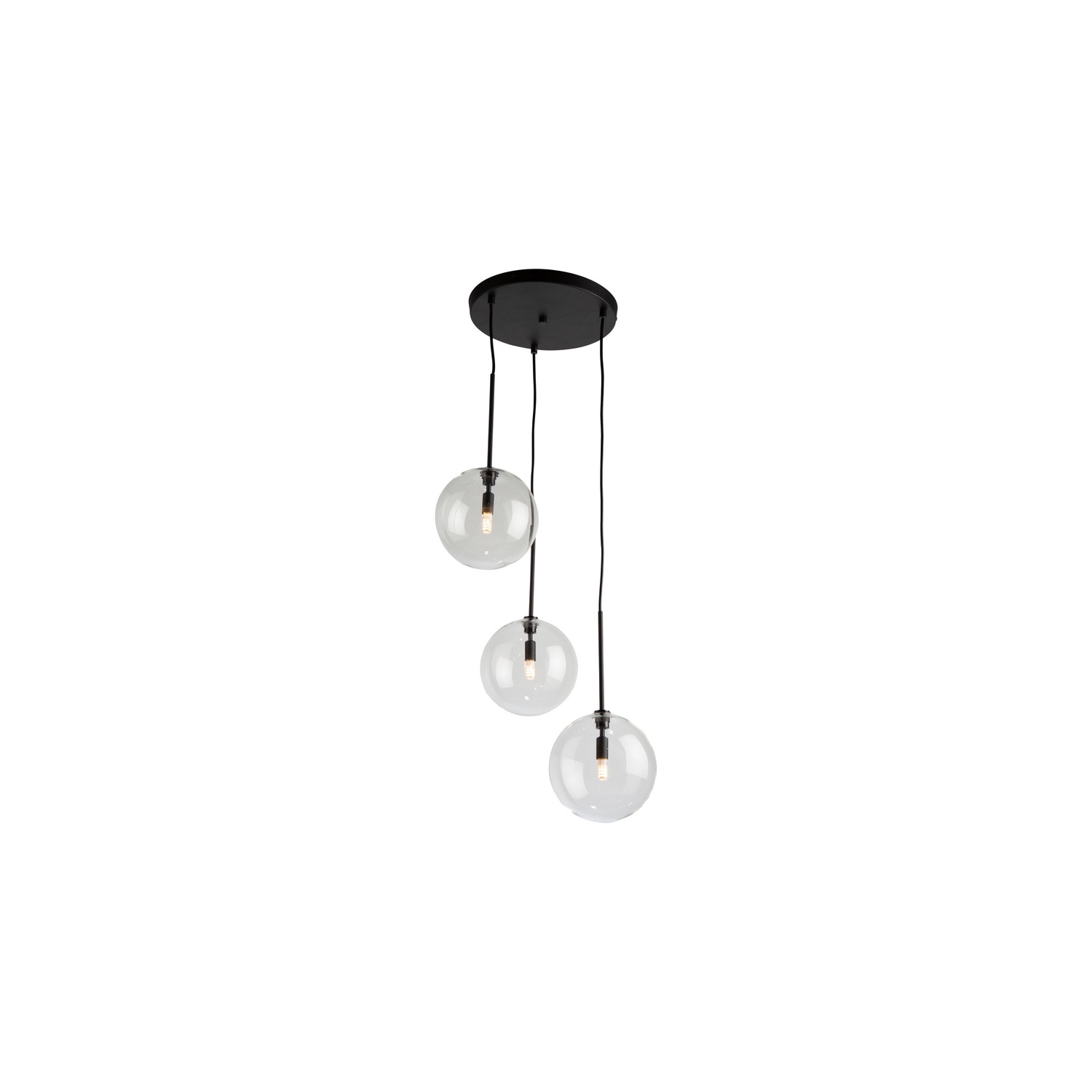 Pinpoint 3 Light Pendant Black