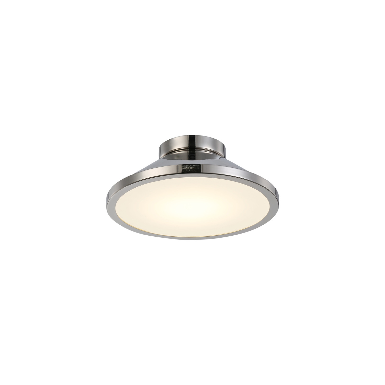 Lucida Collection Integrated LED Flush Mount, Nickel