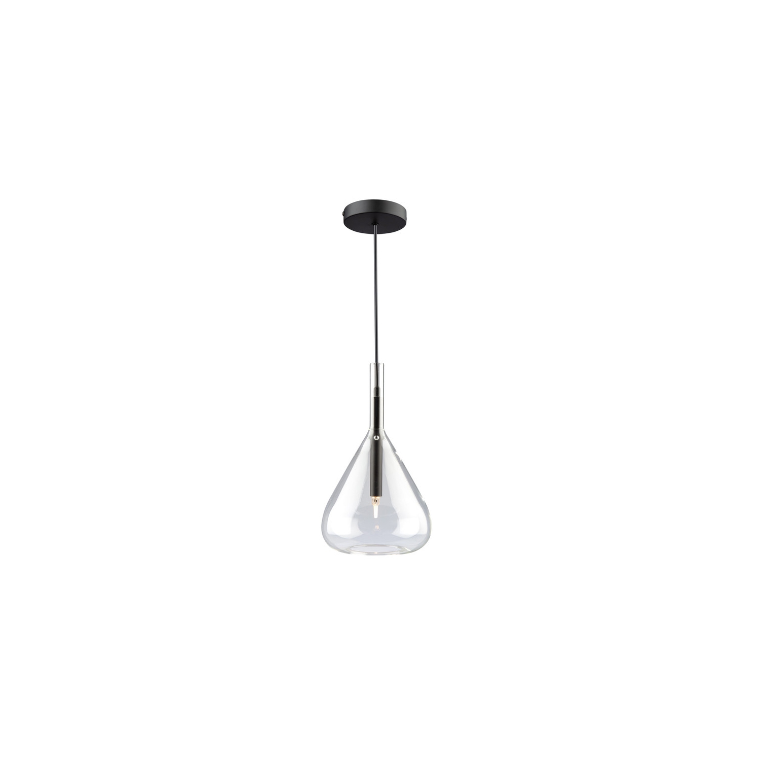Conic 1 Light Pendant Black