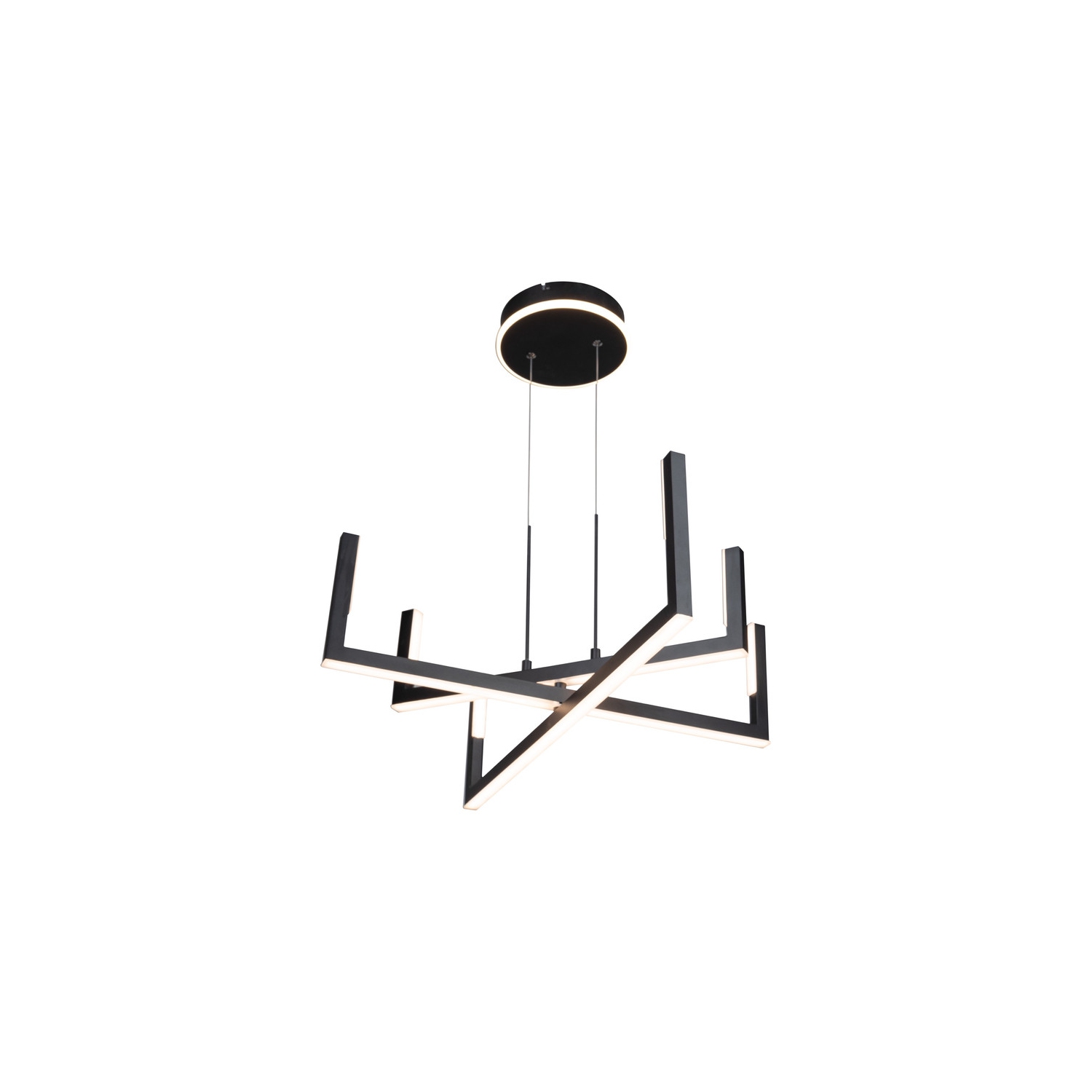 Silicon Valley Collection Integrated LED Chandelier, Black