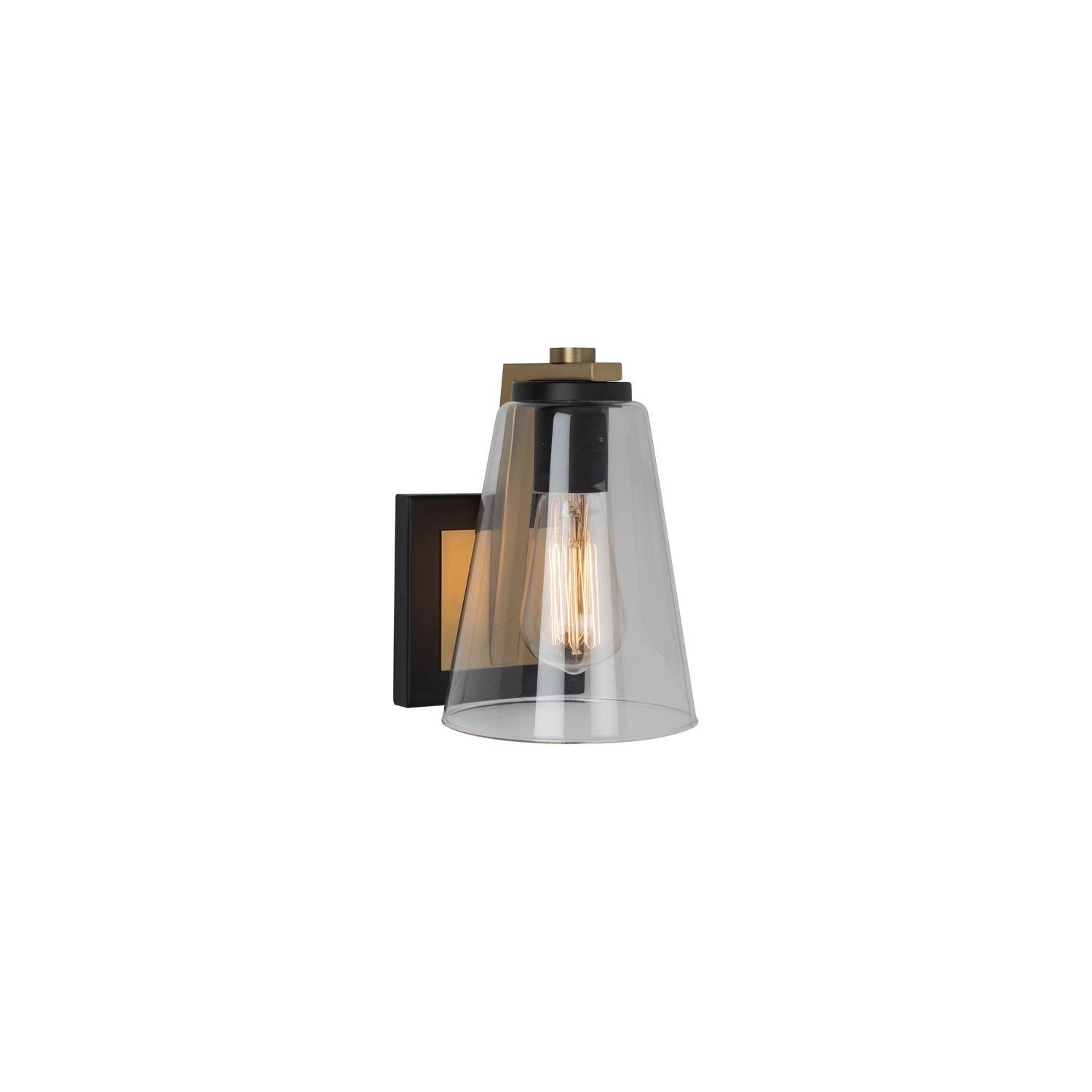 Artcraft Lighting Treviso Collection 4-Light Vanity Light, Black & Brass