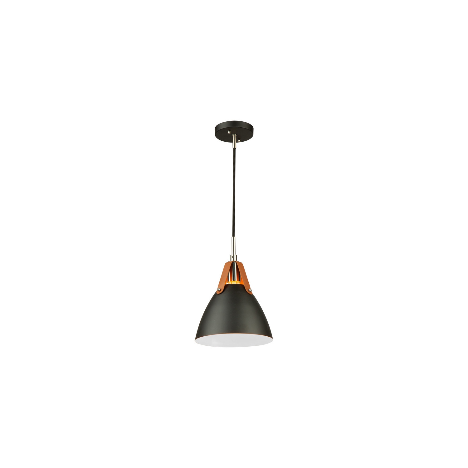 Tote 1 Light Pendant Black