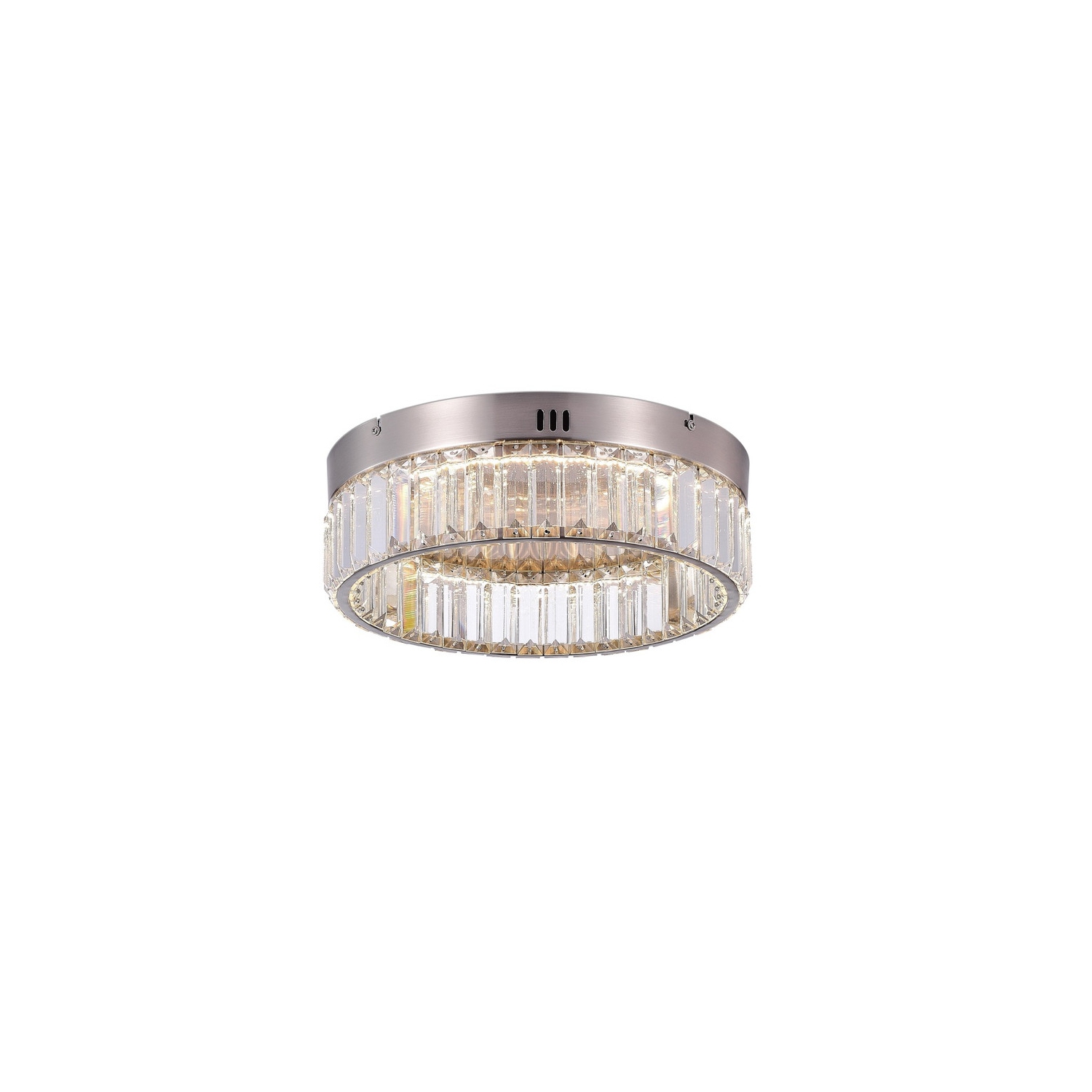 Stella Single Tier LED Flushmount Satin Nickel