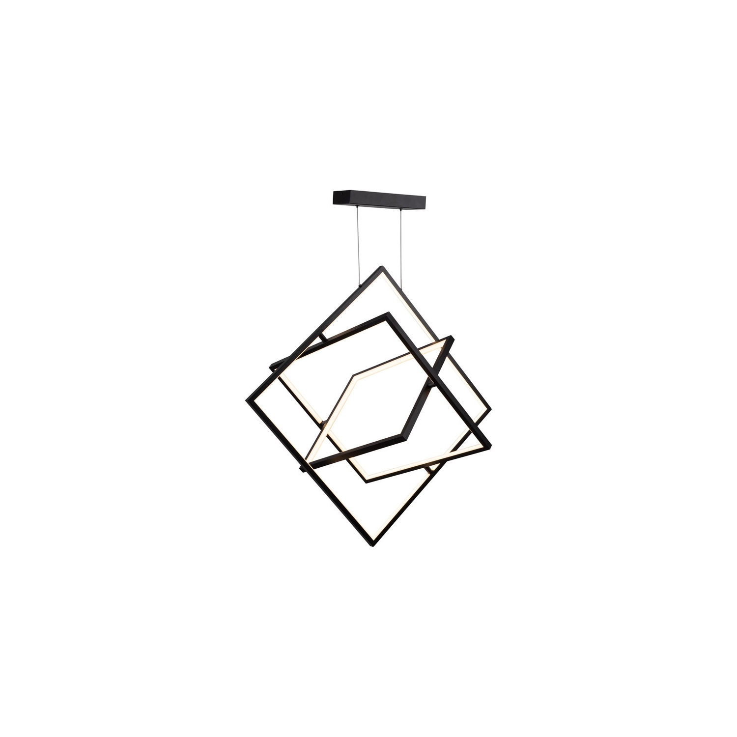 Graymar Collection Integrated LED Chandelier, Black