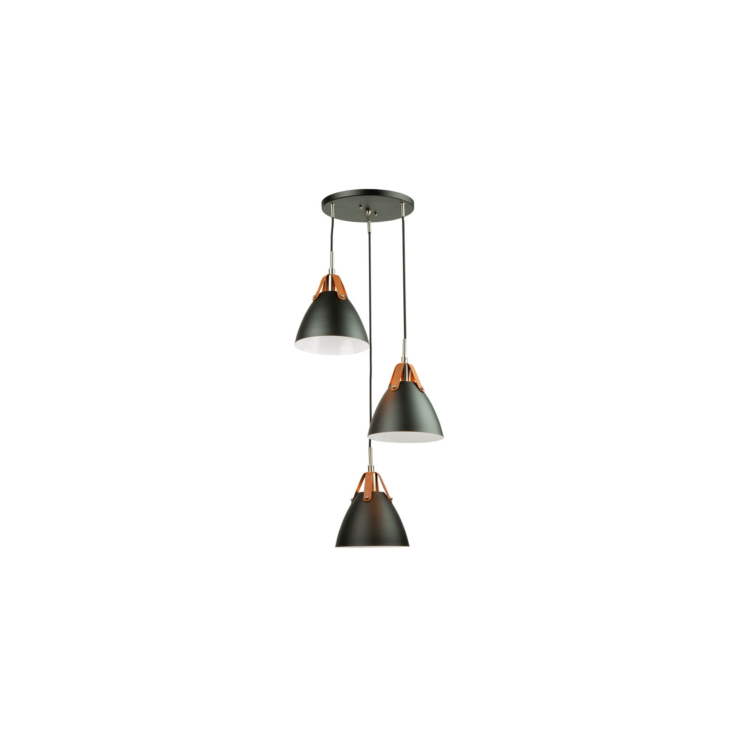 Tote 3 Light Pendant Black