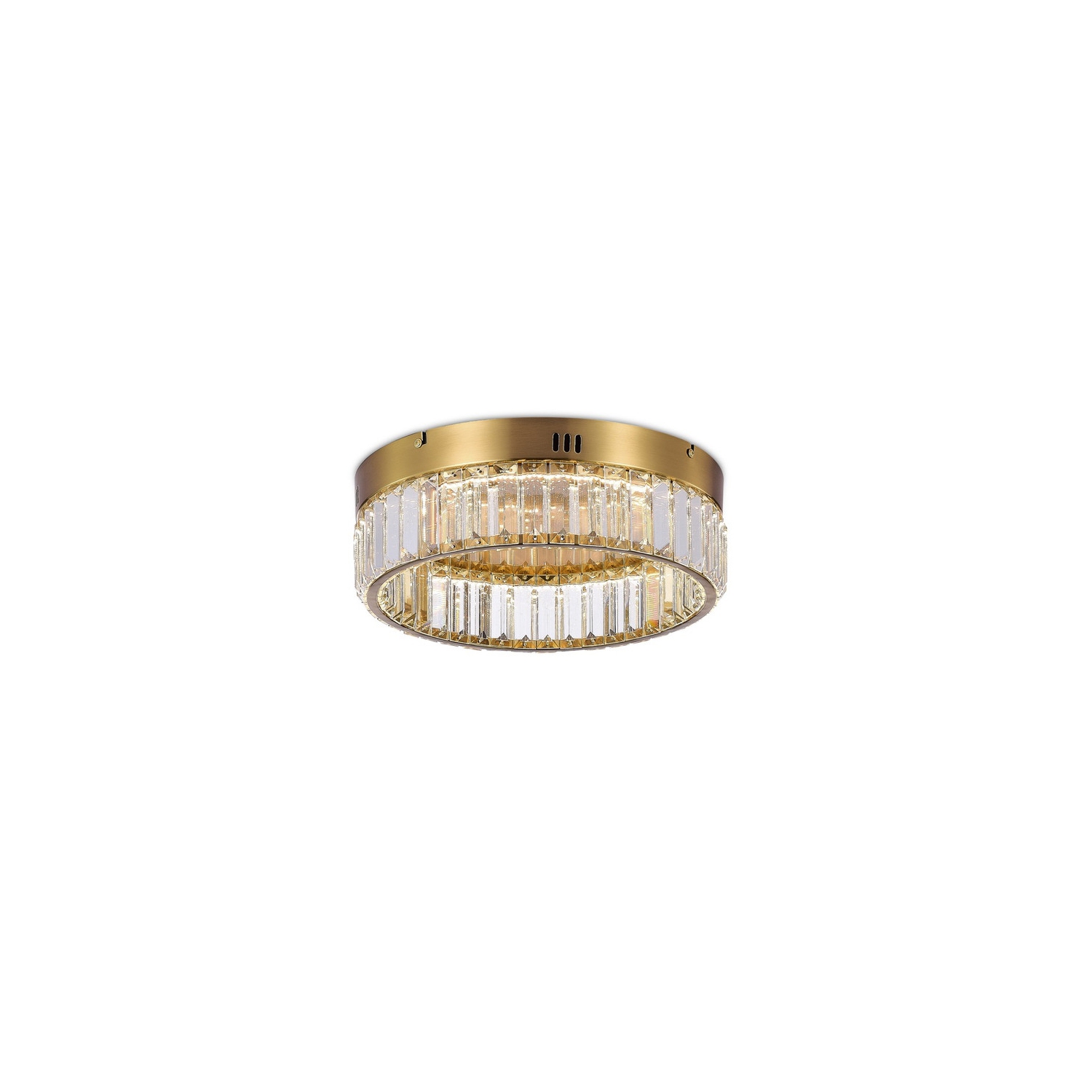 Stella Single Tier LED Flushmount Brushed Brass