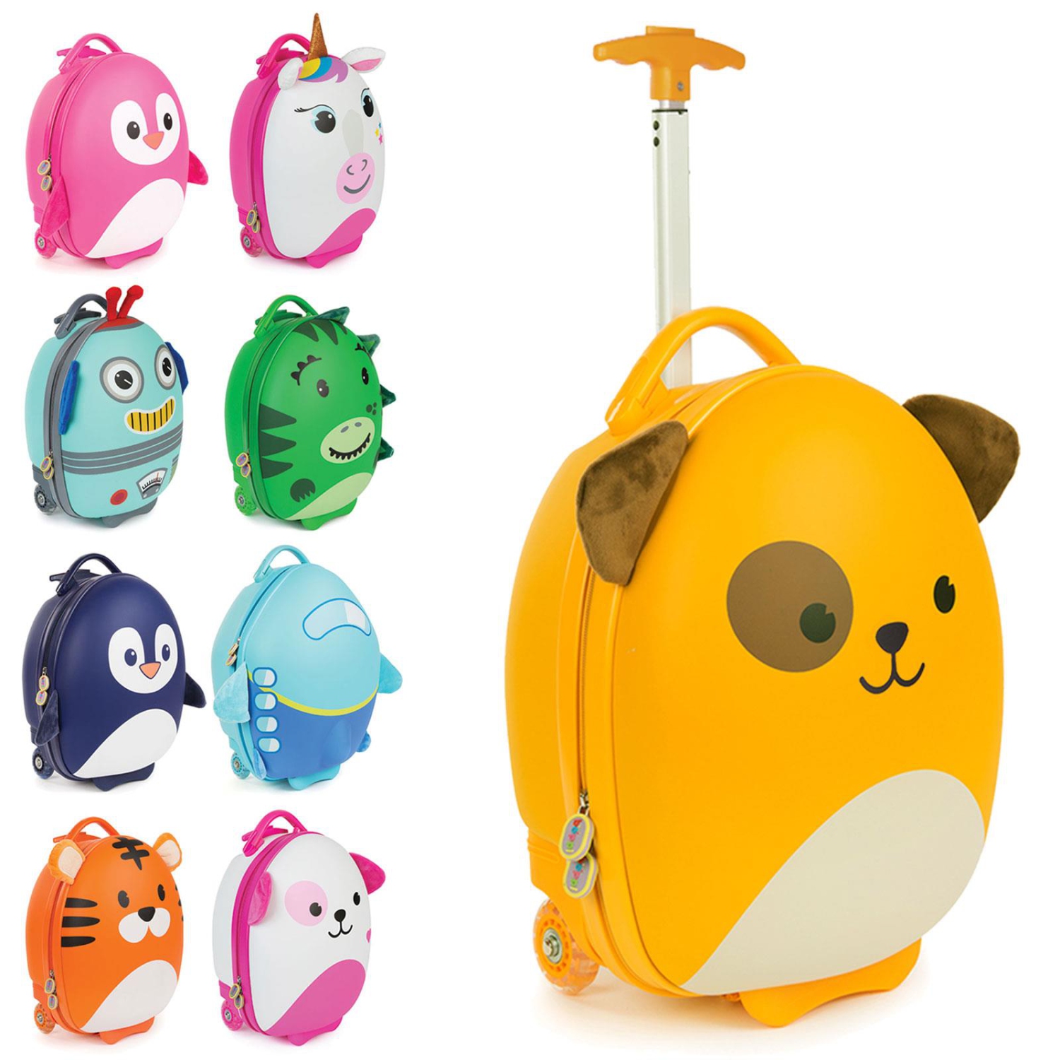 Valise pour enfants Tiny Trekker de BOPPI - valise de voyage légère avec sac de cabine à roulettes et bouchon pour les tout-petits